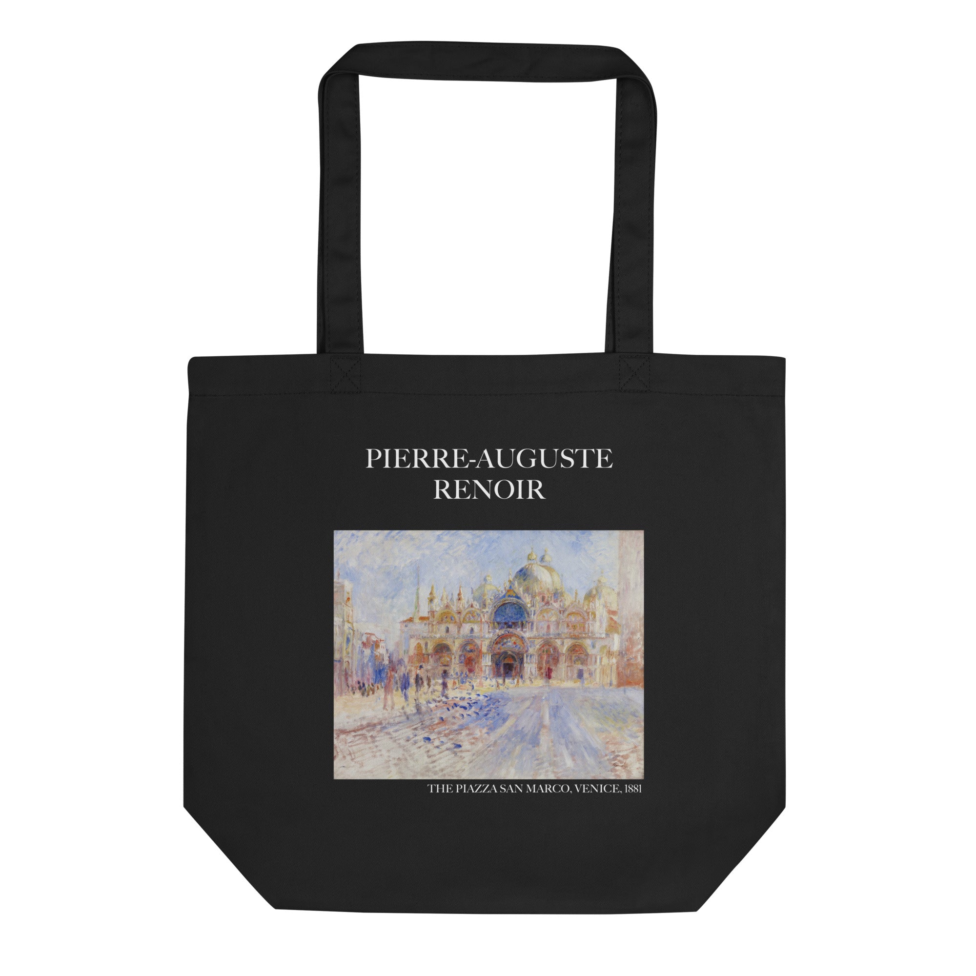 Pierre-Auguste Renoir 'The Piazza San Marco, Venice' Famous Painting Totebag | Eco Friendly Art Tote Bag