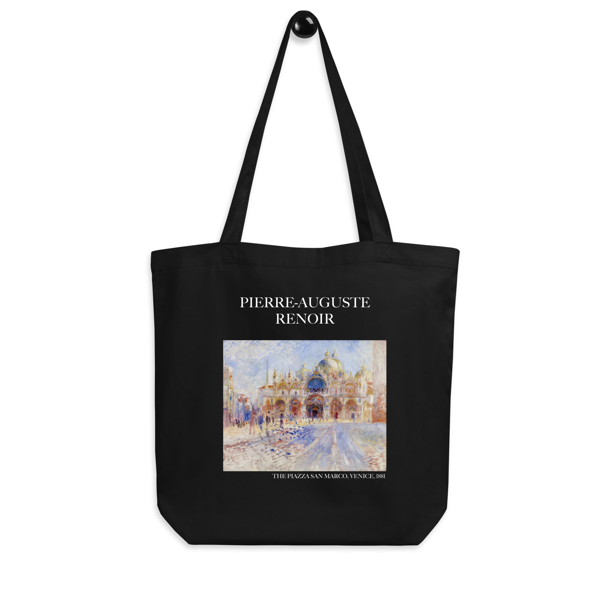 Pierre-Auguste Renoir - Einkaufstasche mit berühmtem Gemälde „Der Markusplatz, Venedig“ - Umweltfreundliche Kunst-Einkaufstasche