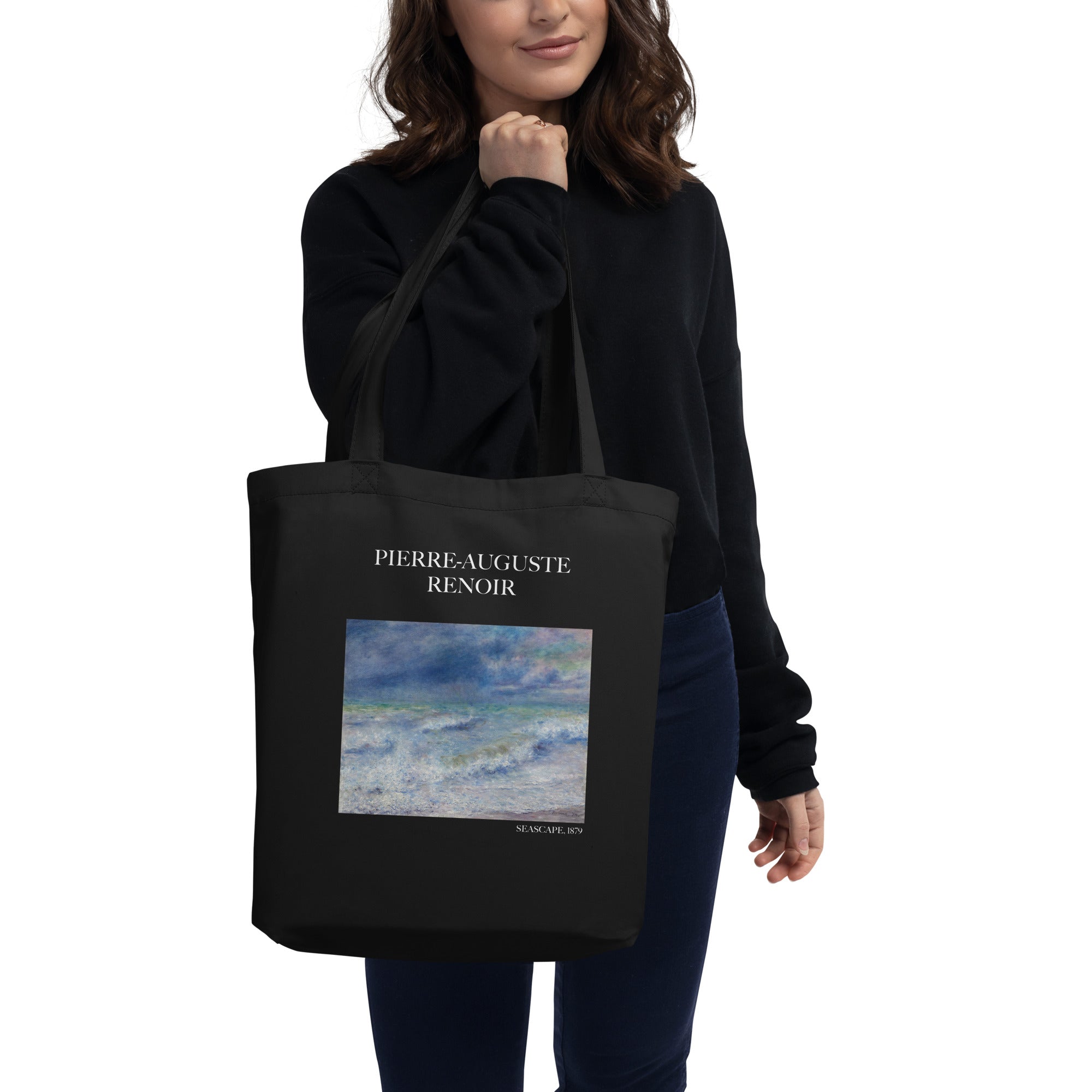 Pierre-Auguste Renoir - Einkaufstasche mit berühmtem Gemälde „Meereslandschaft“ - Umweltfreundliche Kunst-Einkaufstasche