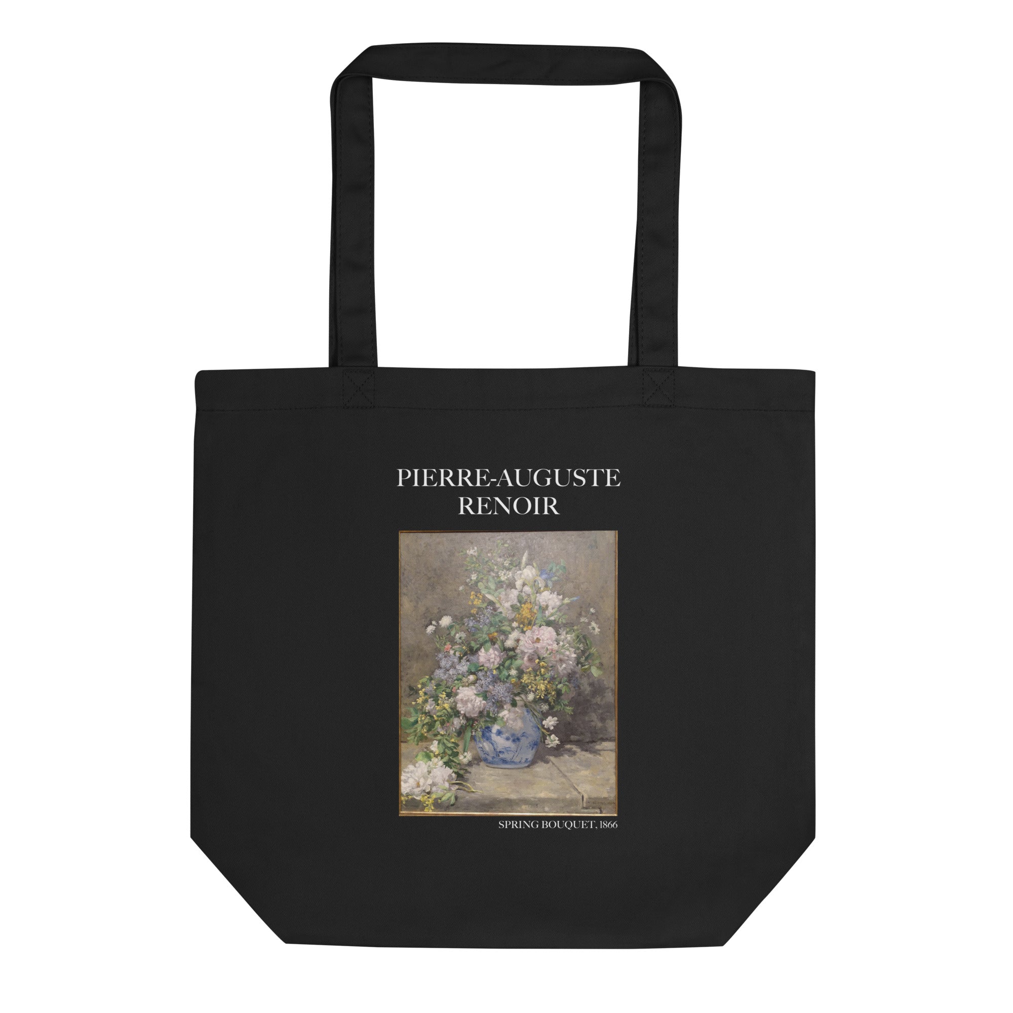 Pierre-Auguste Renoir 'Frühlingsstrauß' berühmtes Gemälde Tragetasche | Umweltfreundliche Kunst Tragetasche
