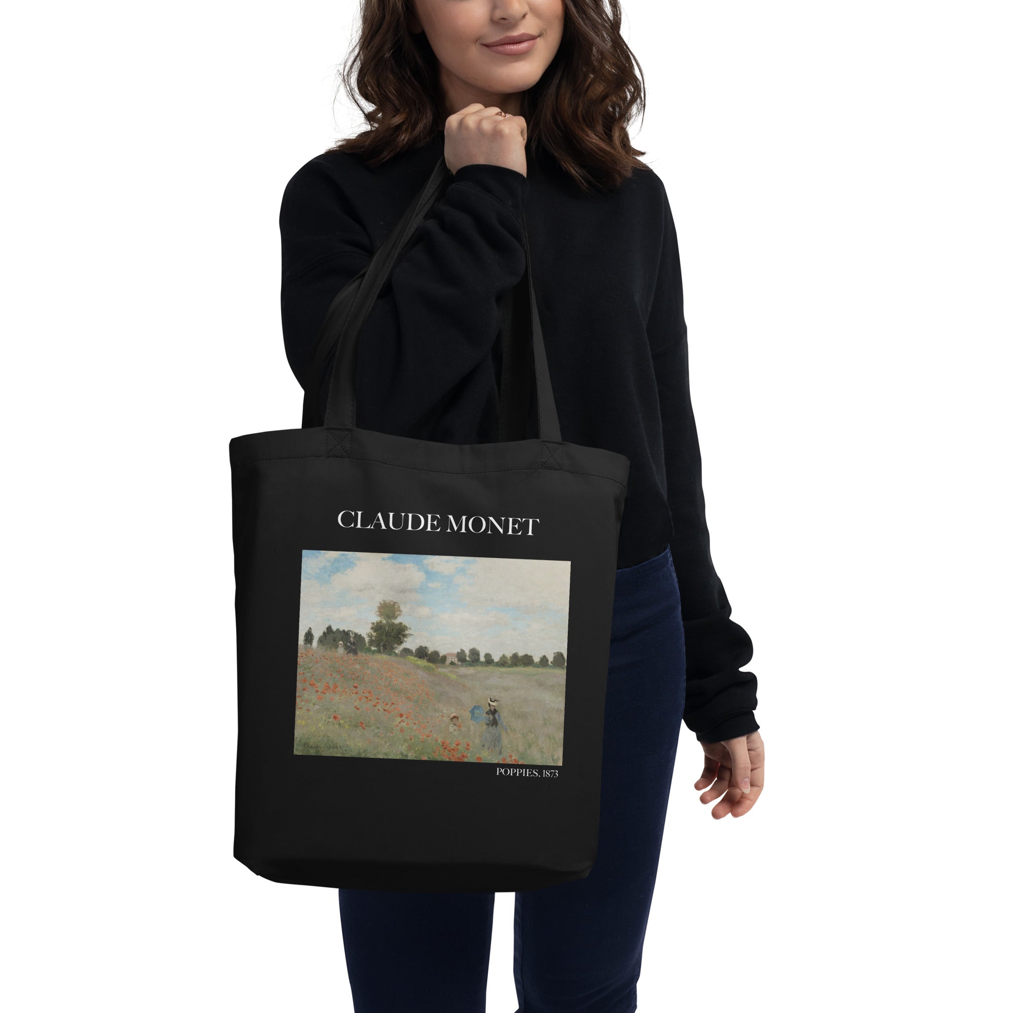Claude Monet 'Poppies' Famous Painting Totebag | Eco Friendly Art Tote Bag