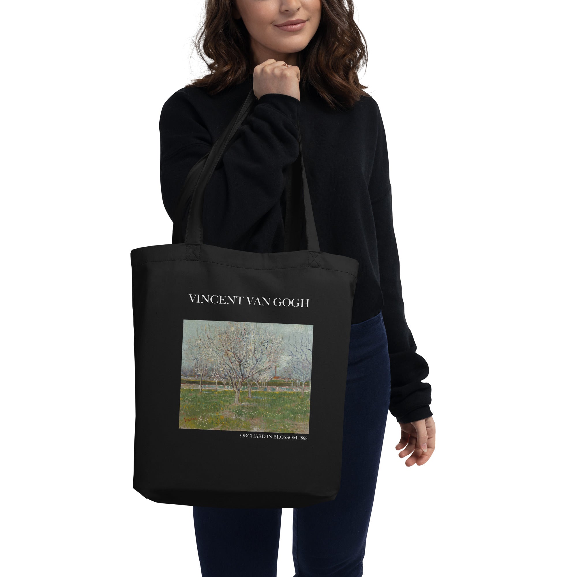 Vincent van Gogh 'Orchard in Blossom' Famous Painting Totebag | Eco Friendly Art Tote Bag