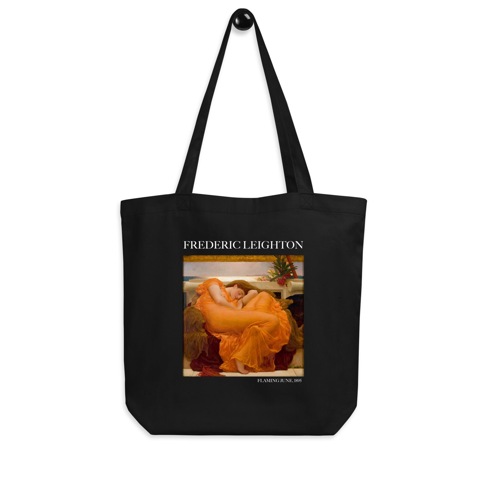 Frederic Leighton 'Flaming June' Famous Painting Totebag | Eco Friendly Art Tote Bag