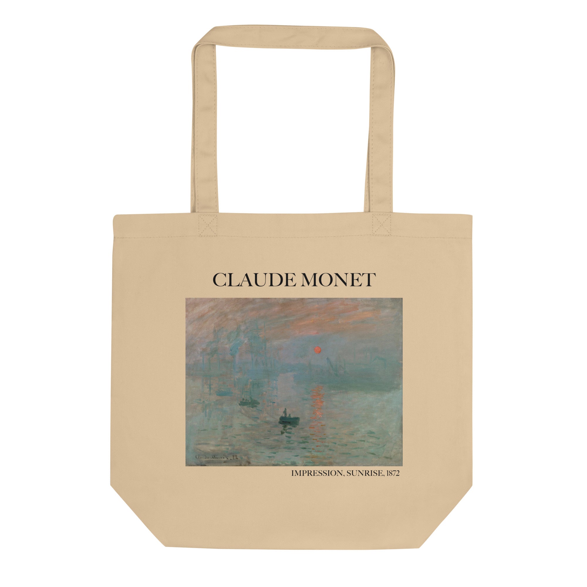 Claude Monet 'Impression, Sonnenaufgang' berühmtes Gemälde Tragetasche | Umweltfreundliche Kunst Tragetasche