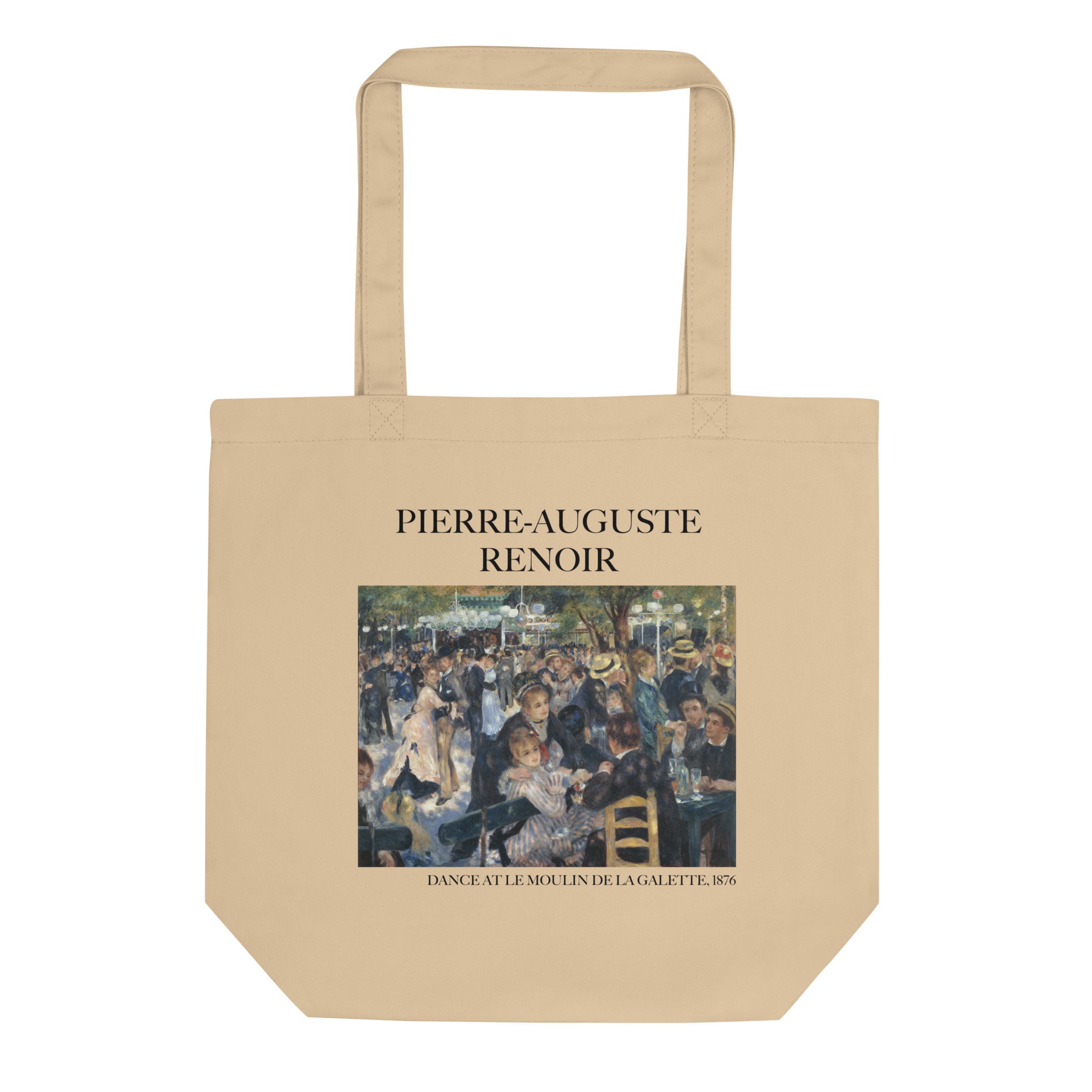 Tragetasche mit berühmtem Gemälde „Tanz im Moulin de la Galette“ von Pierre-Auguste Renoir | Umweltfreundliche Kunst-Einkaufstasche