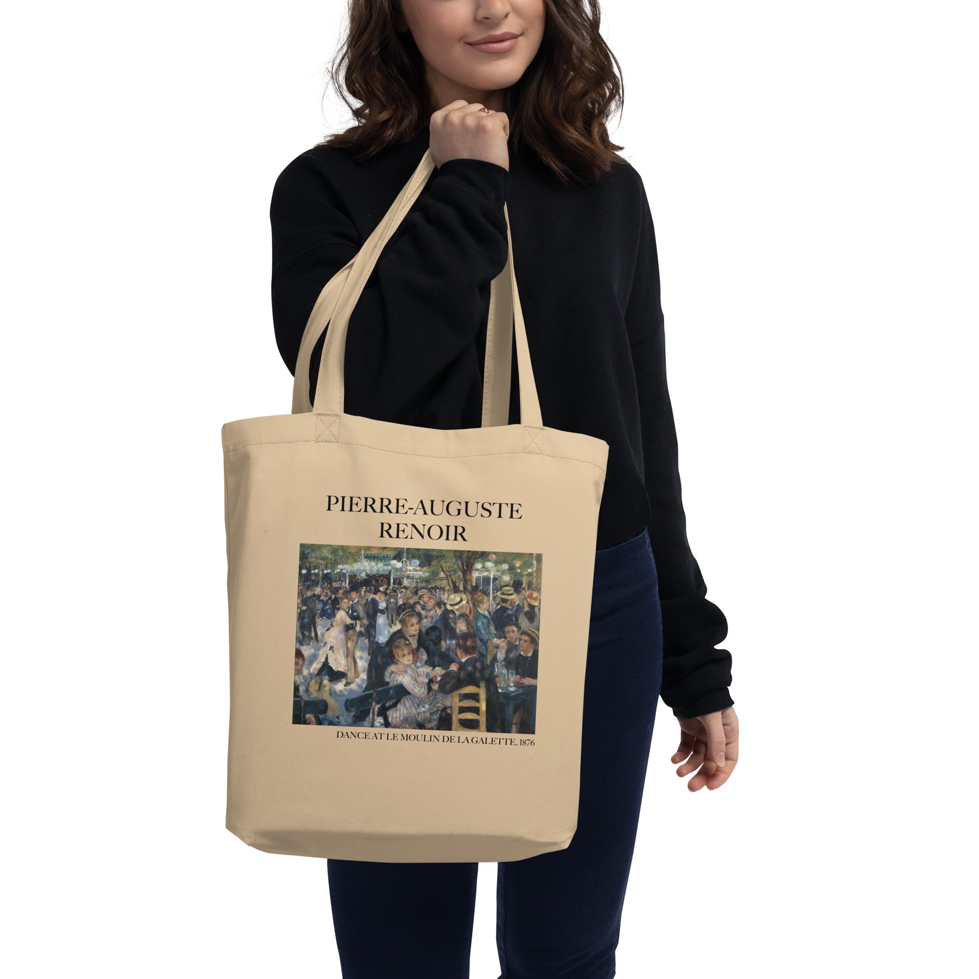 Pierre-Auguste Renoir 'Dance at Le Moulin de la Galette' Famous Painting Totebag | Eco Friendly Art Tote Bag