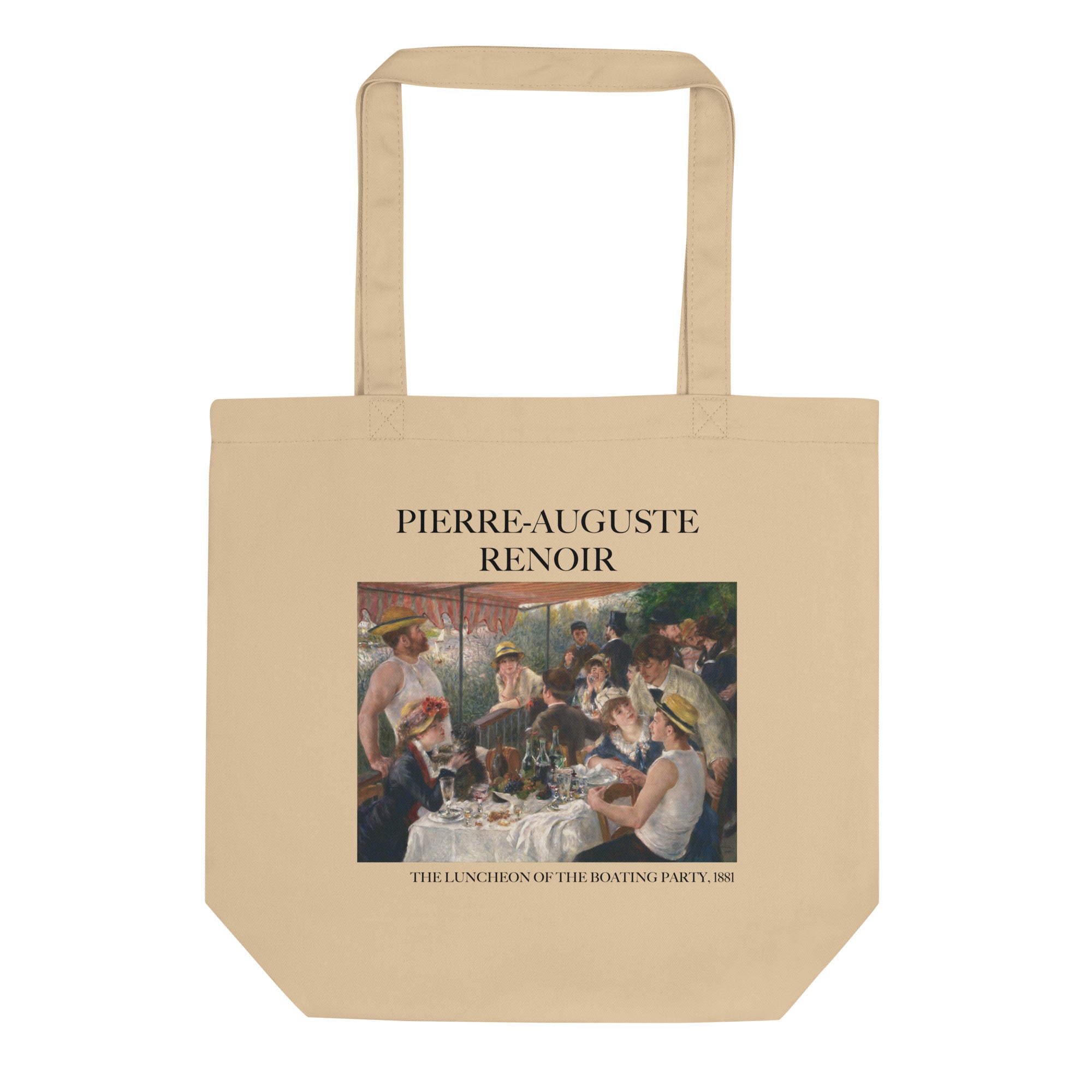 Pierre-Auguste Renoir 'The Luncheon of the Boating Party' Famous Painting Totebag | Eco Friendly Art Tote Bag