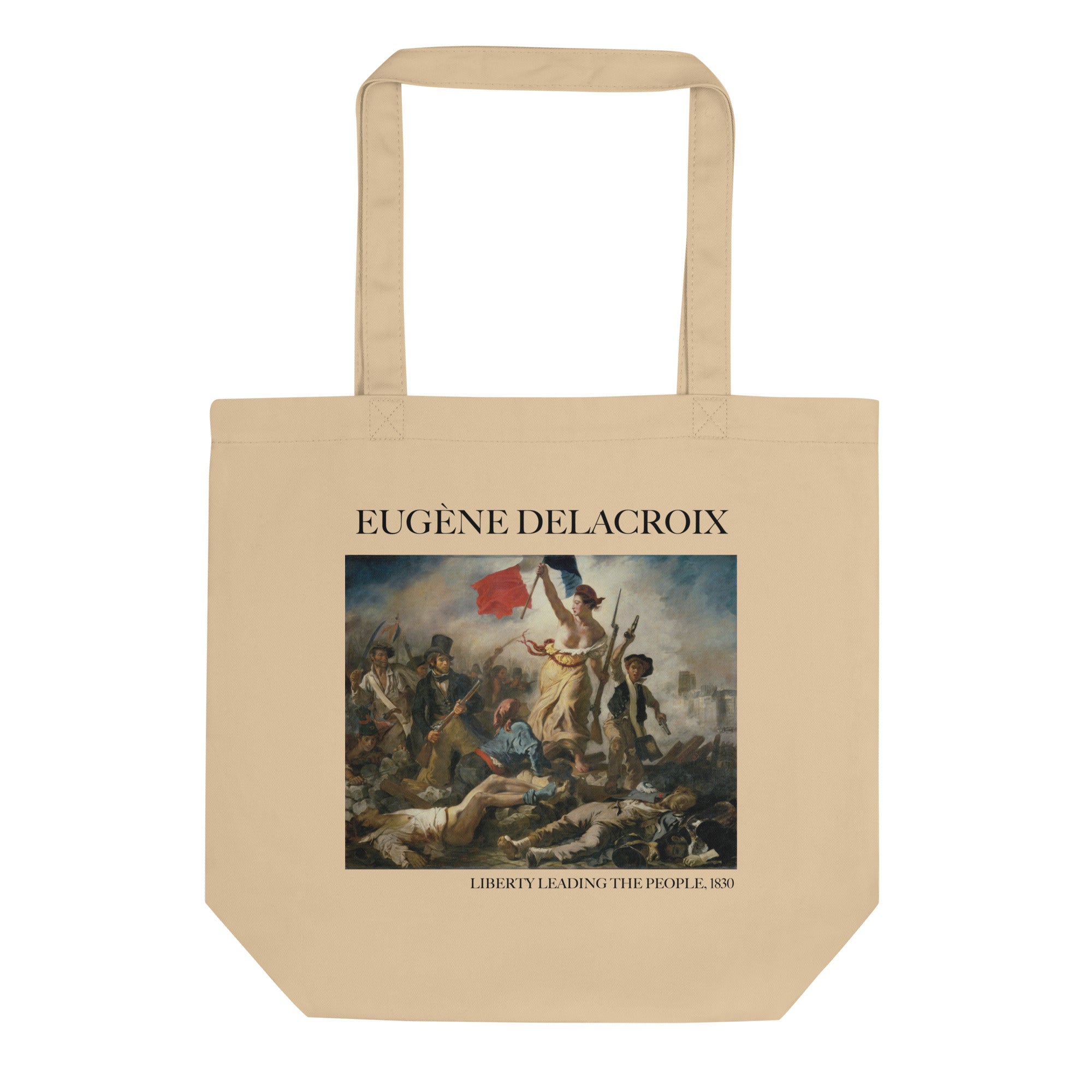 Eugène Delacroix 'Liberty Leading the People' Famous Painting Totebag | Eco Friendly Art Tote Bag