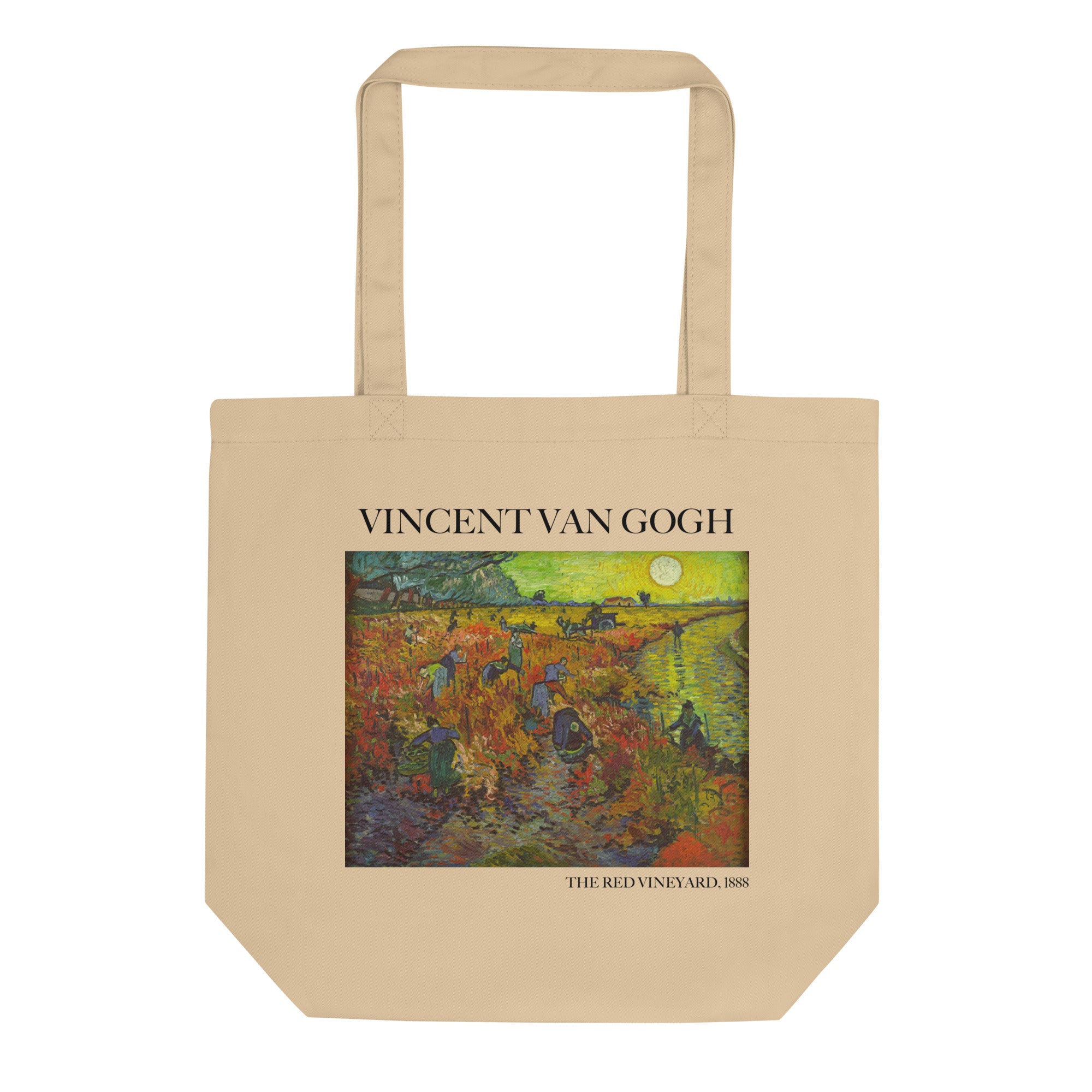 Vincent van Gogh 'The Red Vineyard' Famous Painting Totebag | Eco Friendly Art Tote Bag