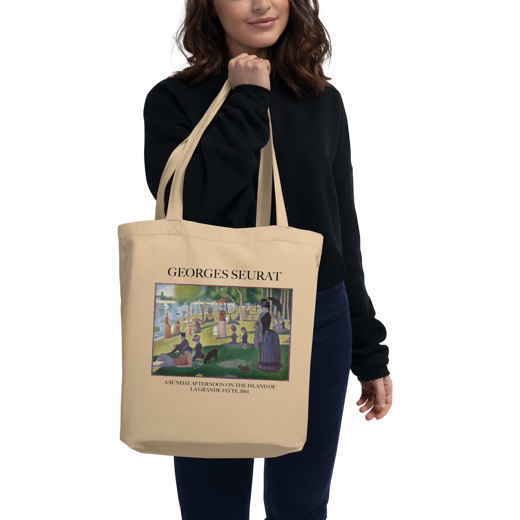Georges Seurat 'A Sunday Afternoon on the Island of La Grande Jatte' Famous Painting Totebag | Eco Friendly Art Tote Bag
