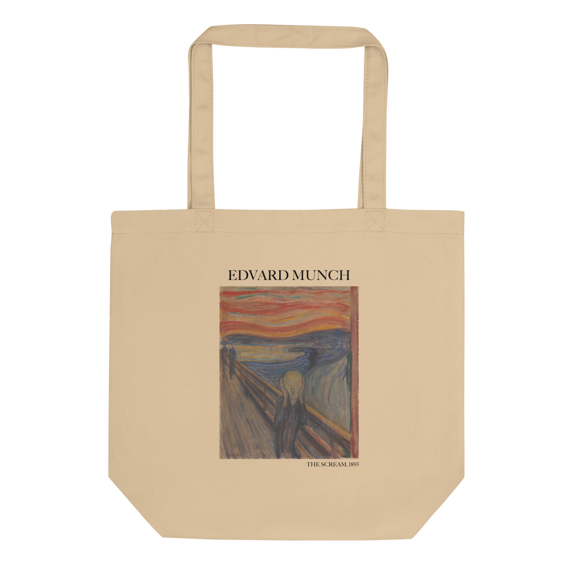 Edvard Munch 'Der Schrei' berühmtes Gemälde Tragetasche | Umweltfreundliche Kunst Tragetasche