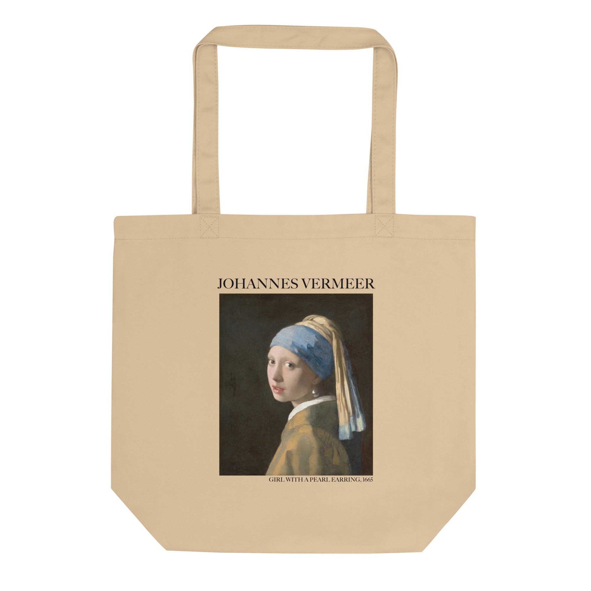 Johannes Vermeer 'Girl with a Pearl Earring' Famous Painting Totebag | Eco Friendly Art Tote Bag