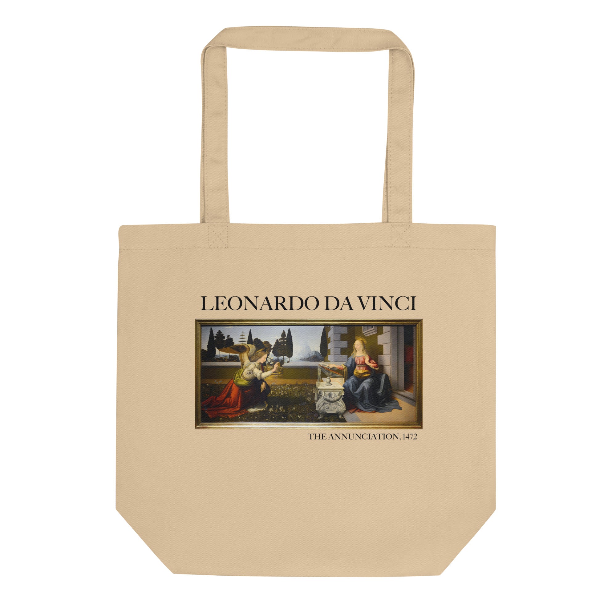 Leonardo da Vinci 'The Annunciation' Famous Painting Totebag | Eco Friendly Art Tote Bag