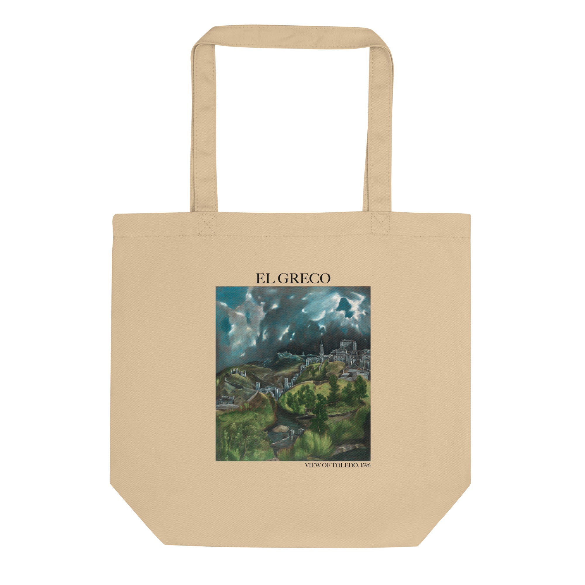 El Greco 'View of Toledo' Famous Painting Totebag | Eco Friendly Art Tote Bag