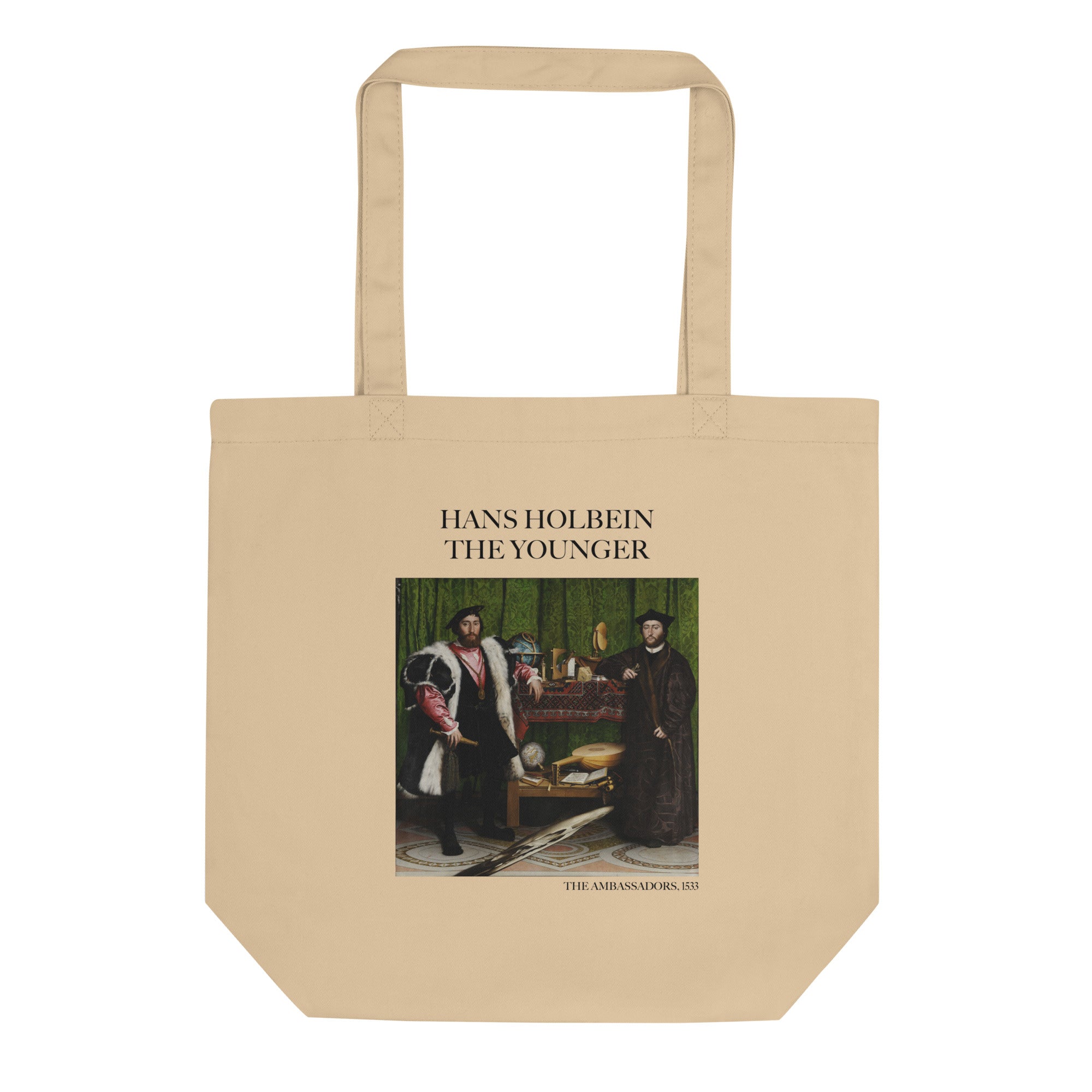 Hans Holbein the Younger 'The Ambassadors' Famous Painting Totebag | Eco Friendly Art Tote Bag
