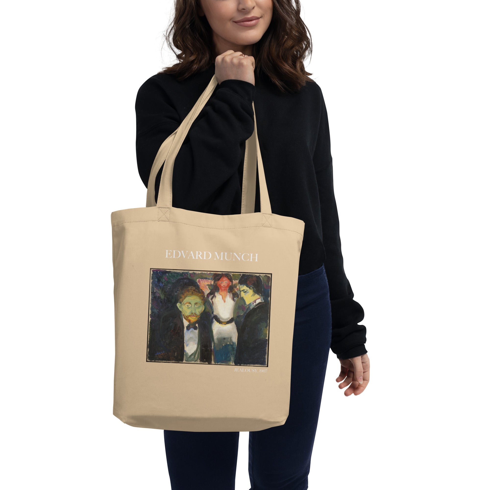 Edvard Munch 'Vampire' Famous Painting Totebag | Eco Friendly Art Tote Bag
