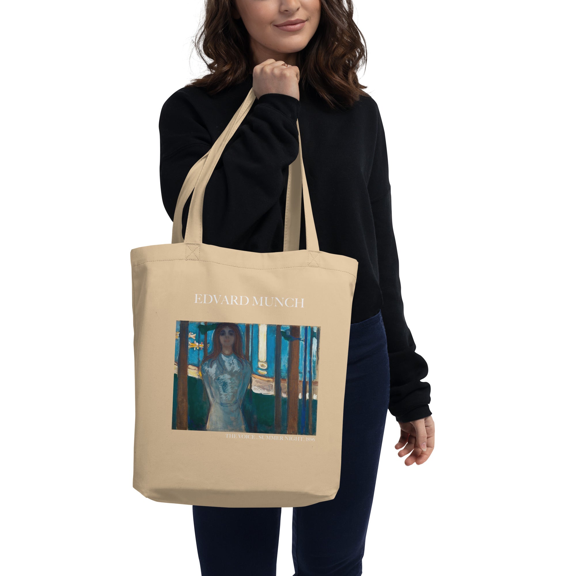 Edvard Munch 'The Voice, Summer Night' Famous Painting Totebag | Eco Friendly Art Tote Bag