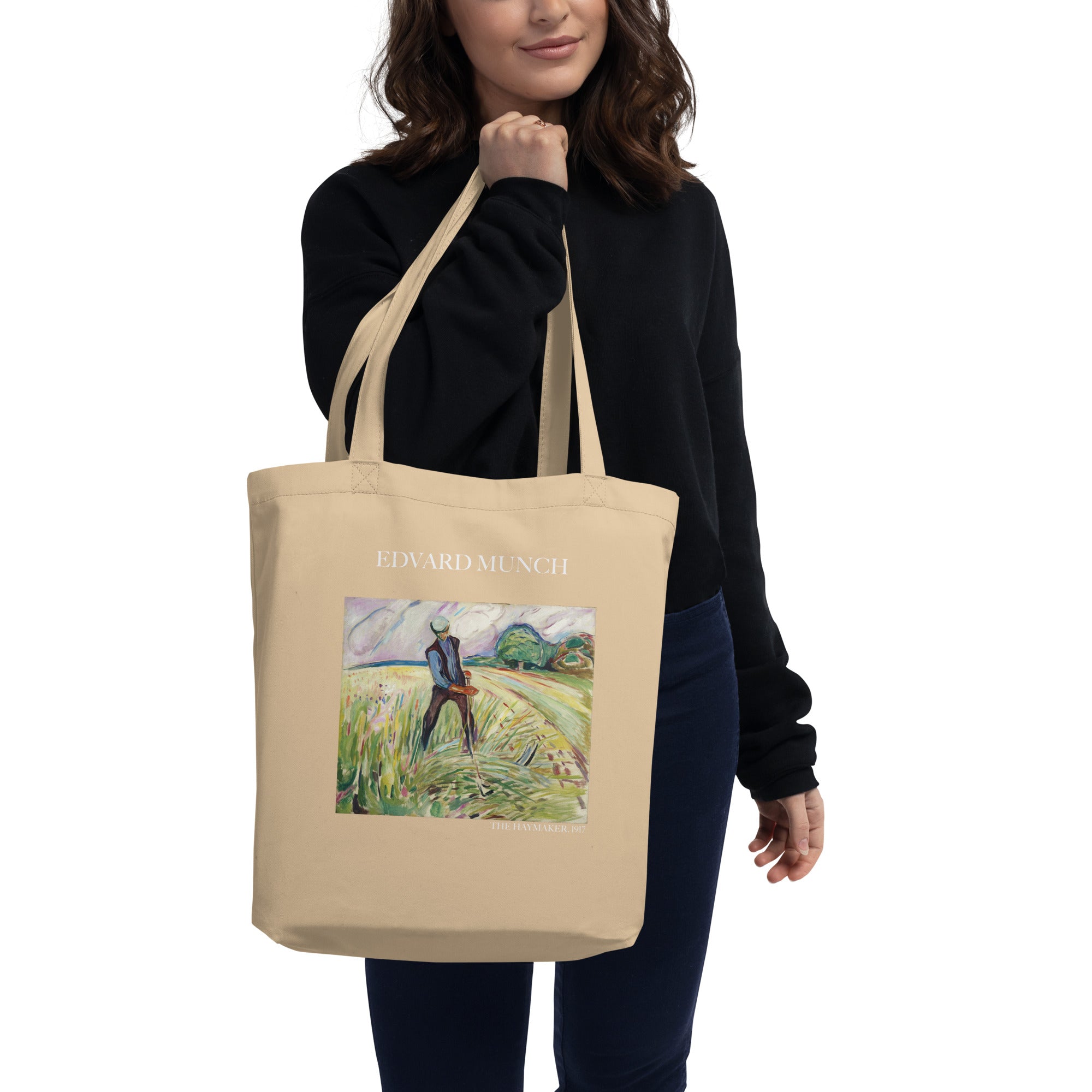 Edvard Munch 'The Haymaker' Famous Painting Totebag | Eco Friendly Art Tote Bag