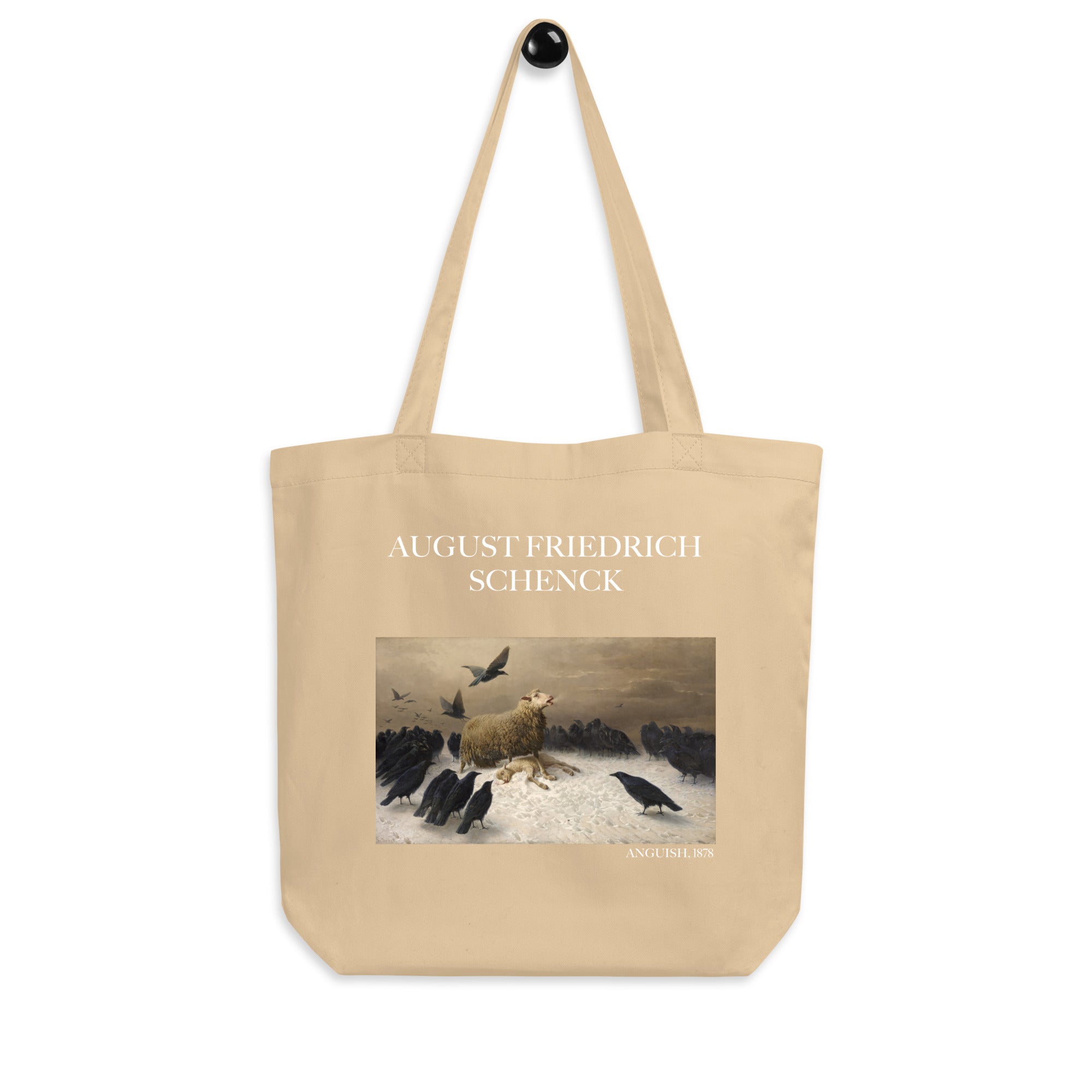 August Friedrich Schenck 'Anguish' Famous Painting Totebag | Eco Friendly Art Tote Bag