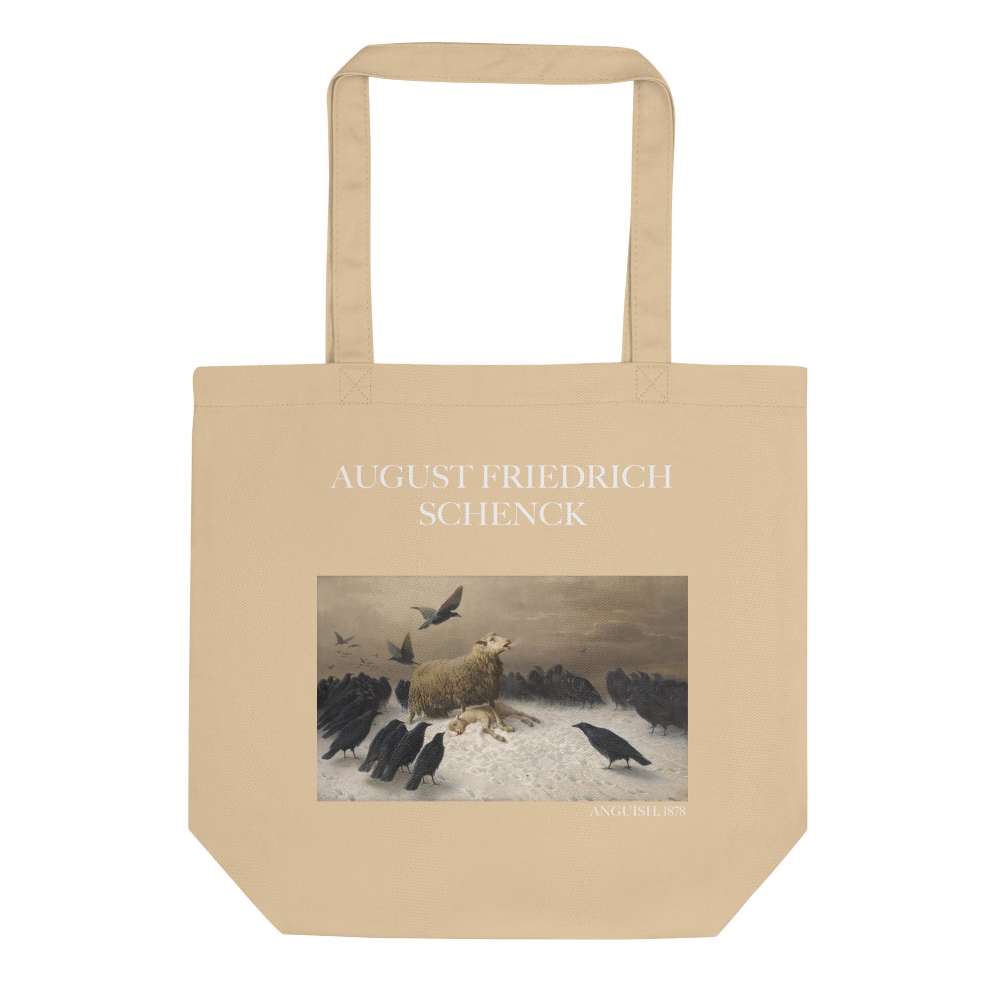 August Friedrich Schenck 'Anguish' Famous Painting Totebag | Eco Friendly Art Tote Bag