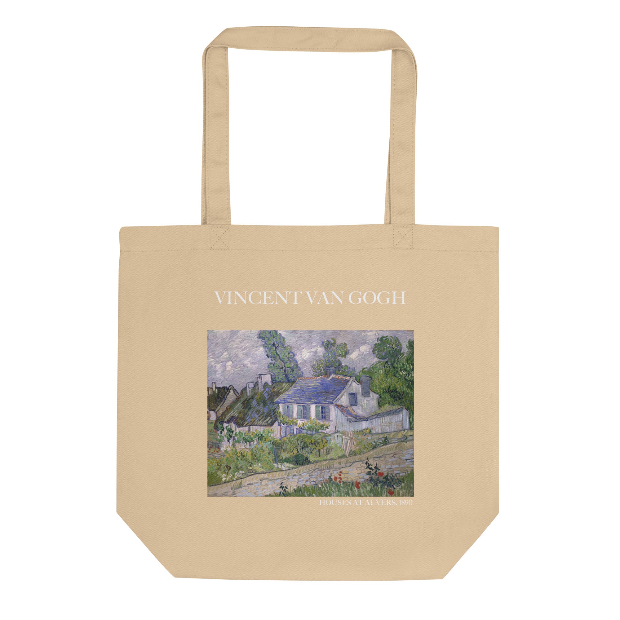 Vincent van Gogh 'Houses at Auvers' Famous Painting Totebag | Eco Friendly Art Tote Bag
