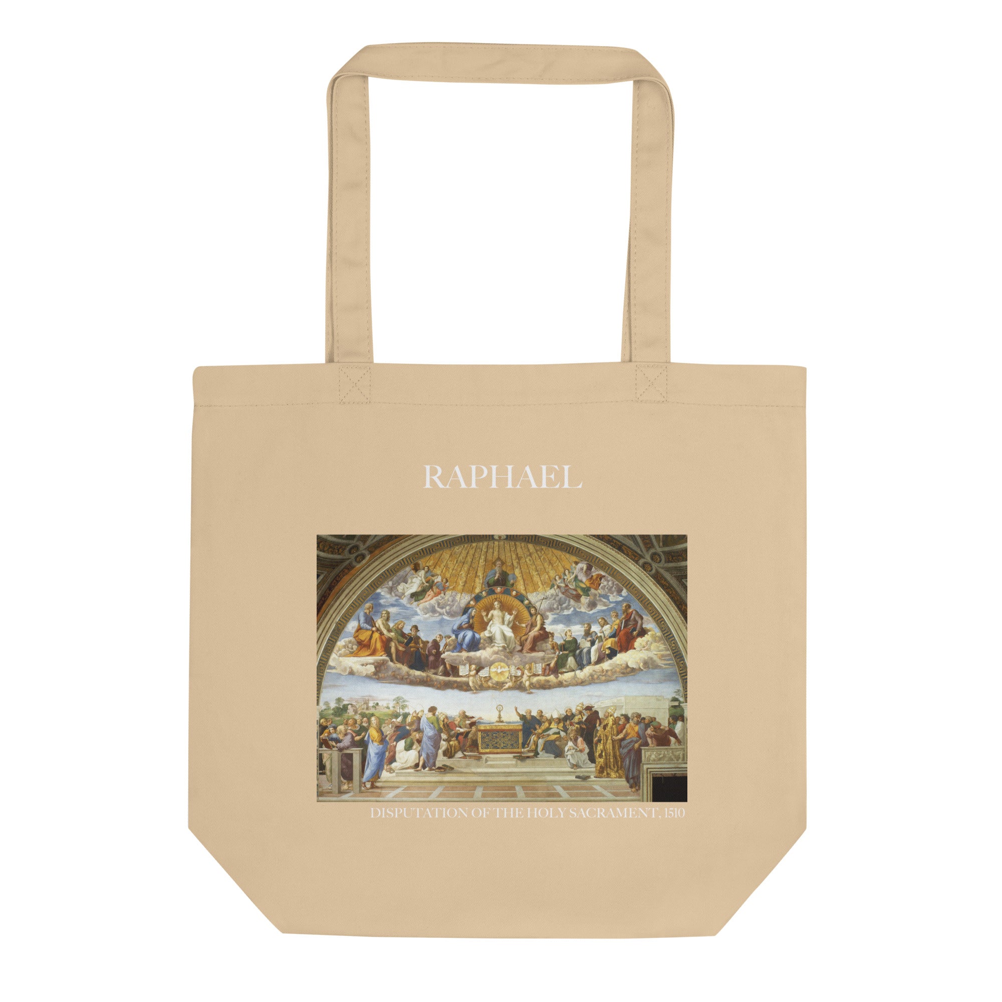 Raphael 'Disputation des Heiligen Abendmahls' berühmtes Gemälde Tote Bag | Umweltfreundliche Kunst Tote Bag