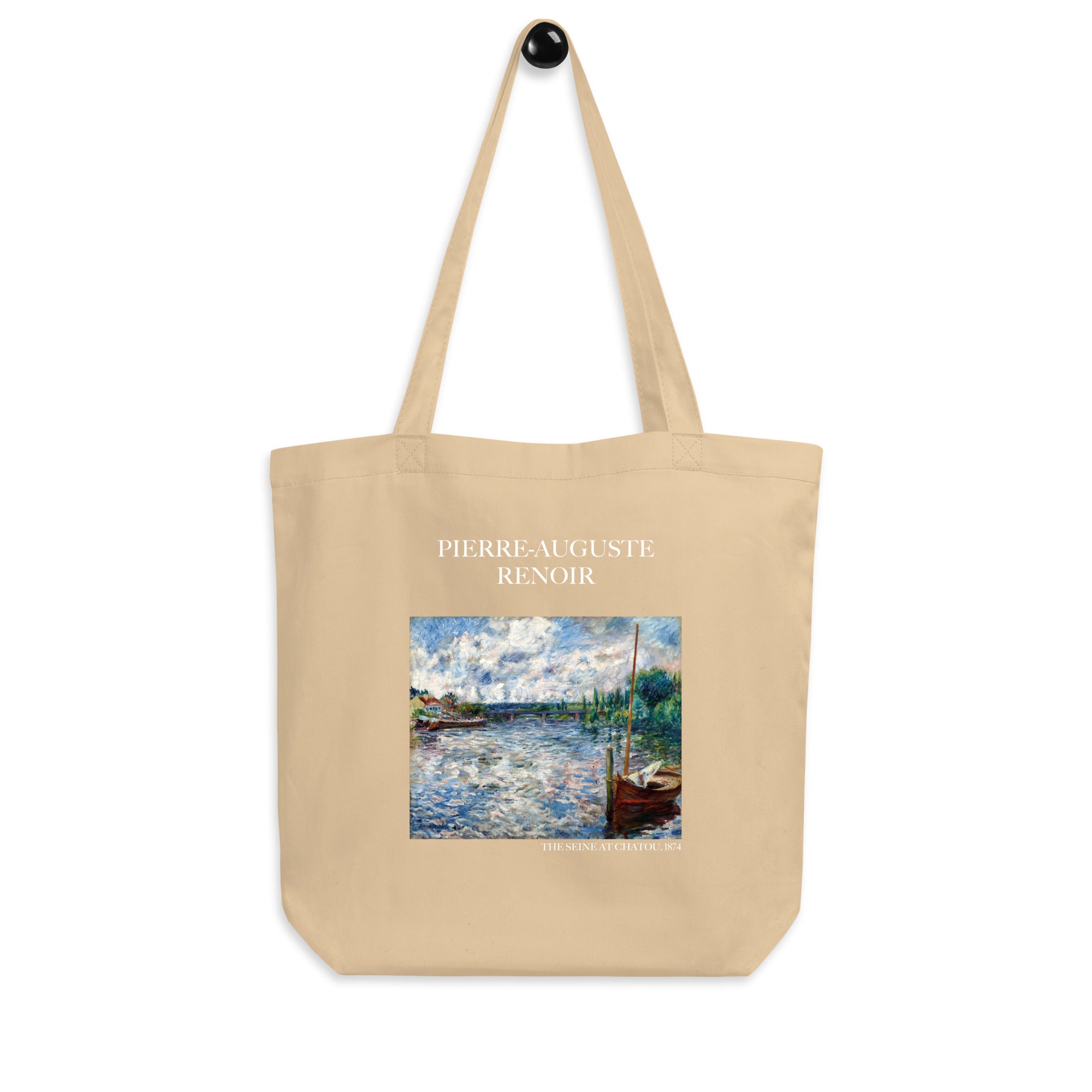 Pierre-Auguste Renoir 'The Seine at Chatou' Famous Painting Totebag | Eco Friendly Art Tote Bag