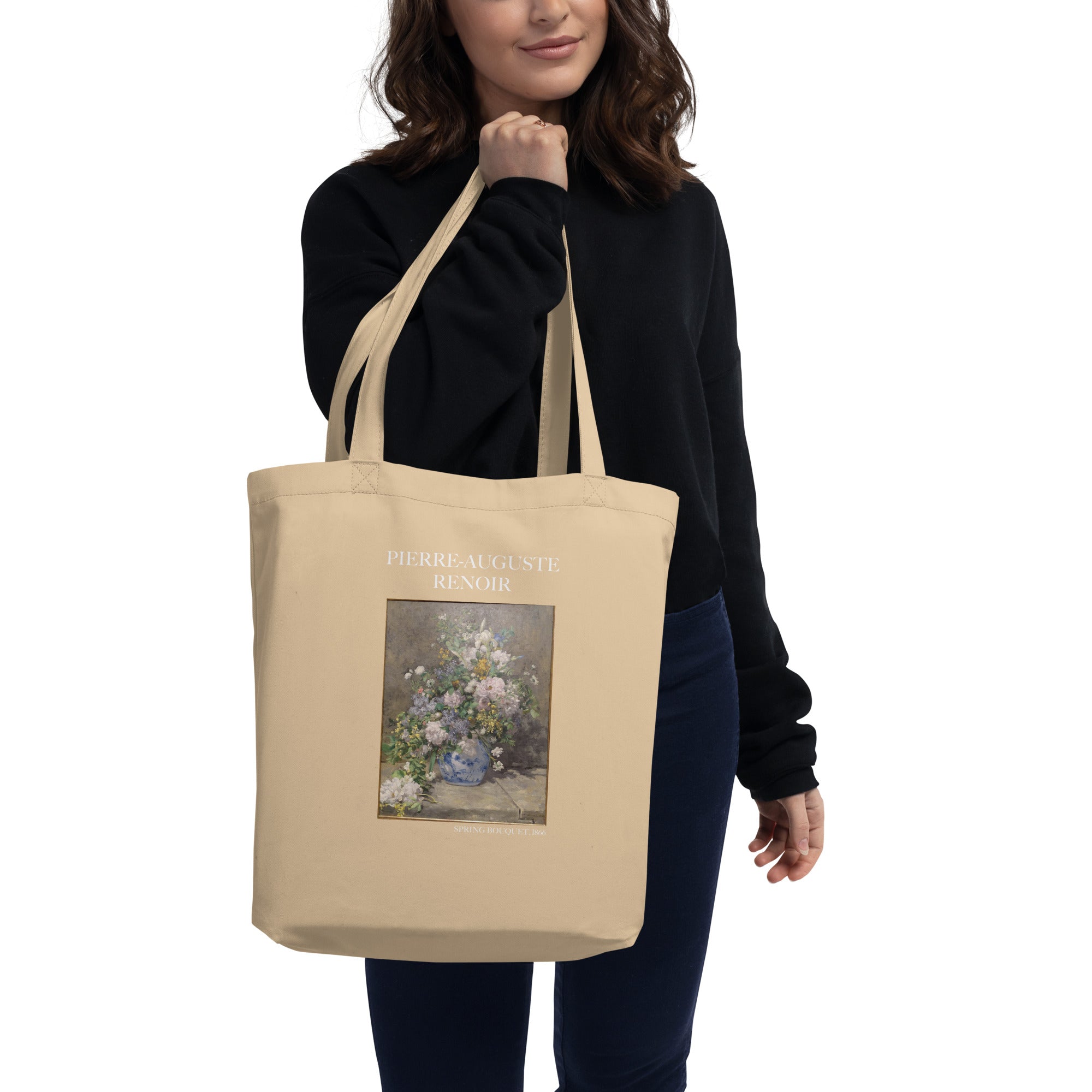 Pierre-Auguste Renoir 'Spring Bouquet' Famous Painting Totebag | Eco Friendly Art Tote Bag