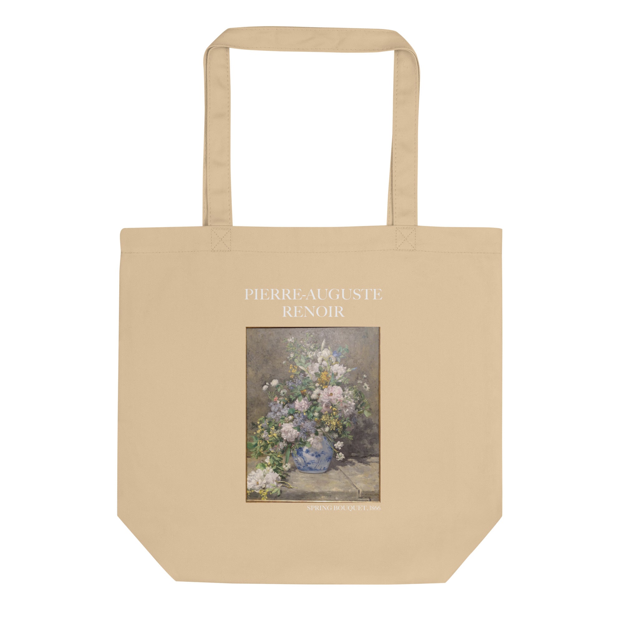 Pierre-Auguste Renoir 'Spring Bouquet' Famous Painting Totebag | Eco Friendly Art Tote Bag