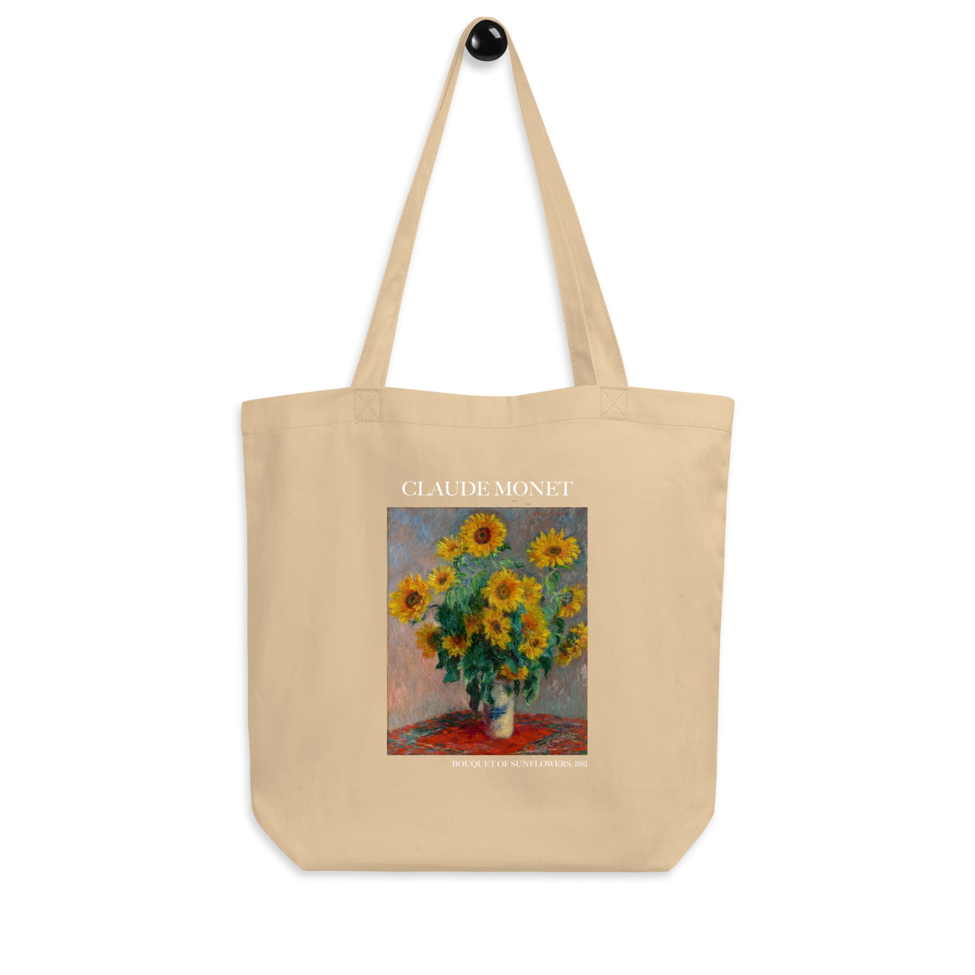 Claude Monet 'Bouquet of Sunflowers' Famous Painting Totebag | Eco Friendly Art Tote Bag