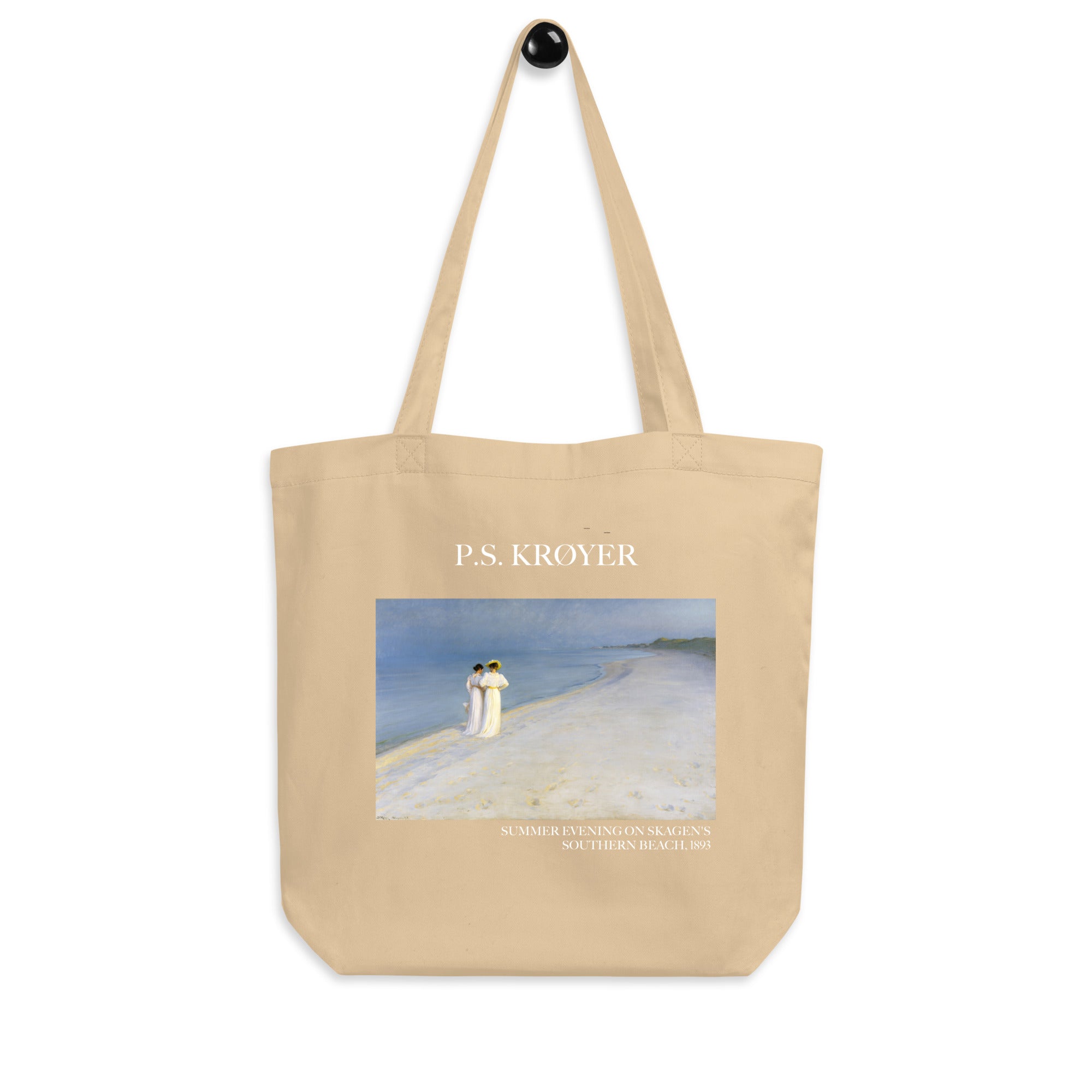 P.S. Krøyer 'Summer Evening on Skagen's Southern Beach' Famous Painting Totebag | Eco Friendly Art Tote Bag