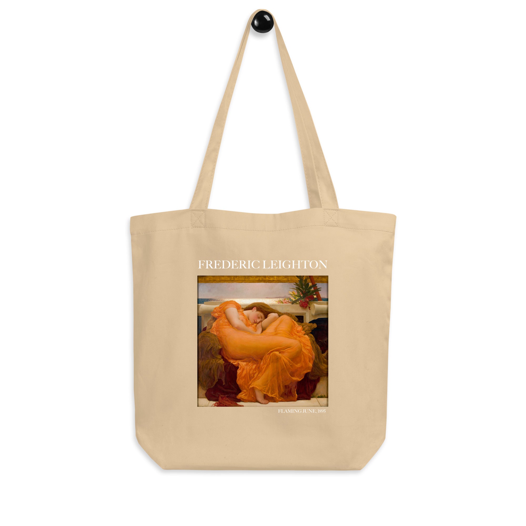 Frederic Leighton 'Flaming June' Famous Painting Totebag | Eco Friendly Art Tote Bag