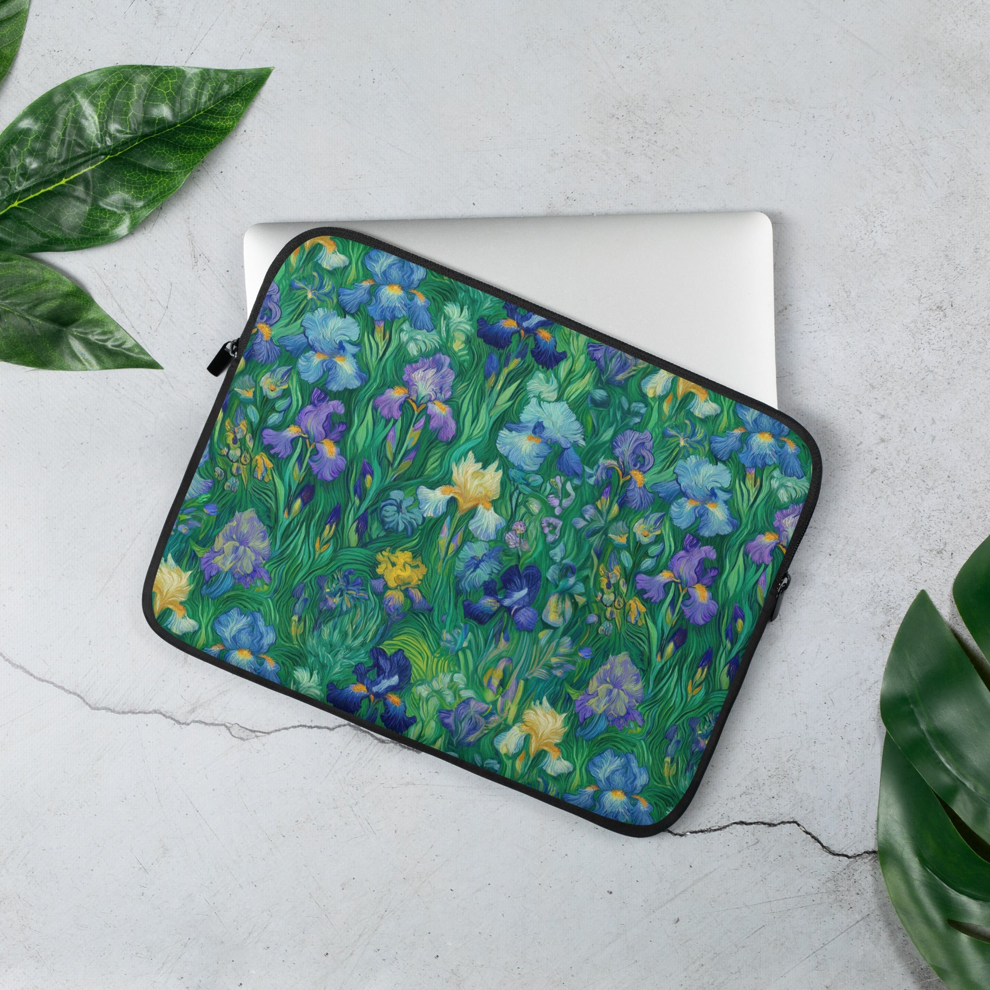 Laptophülle mit berühmtem Gemälde „Iris“ von Vincent van Gogh | Hochwertige Kunst-Laptophülle 13"/15"