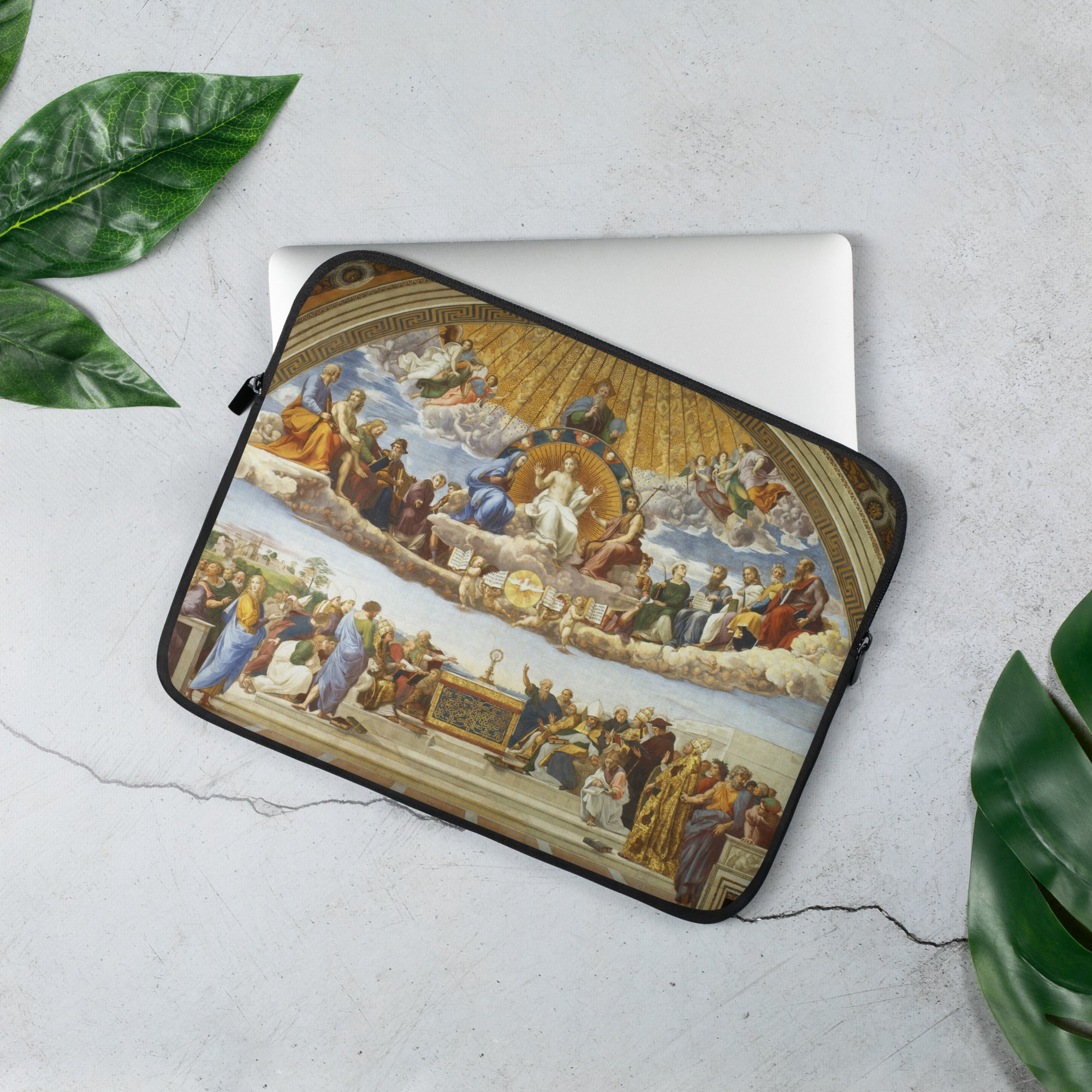 Raphael 'Disputation des Heiligen Abendmahls' Berühmtes Gemälde Laptophülle | Premium Art Laptophülle