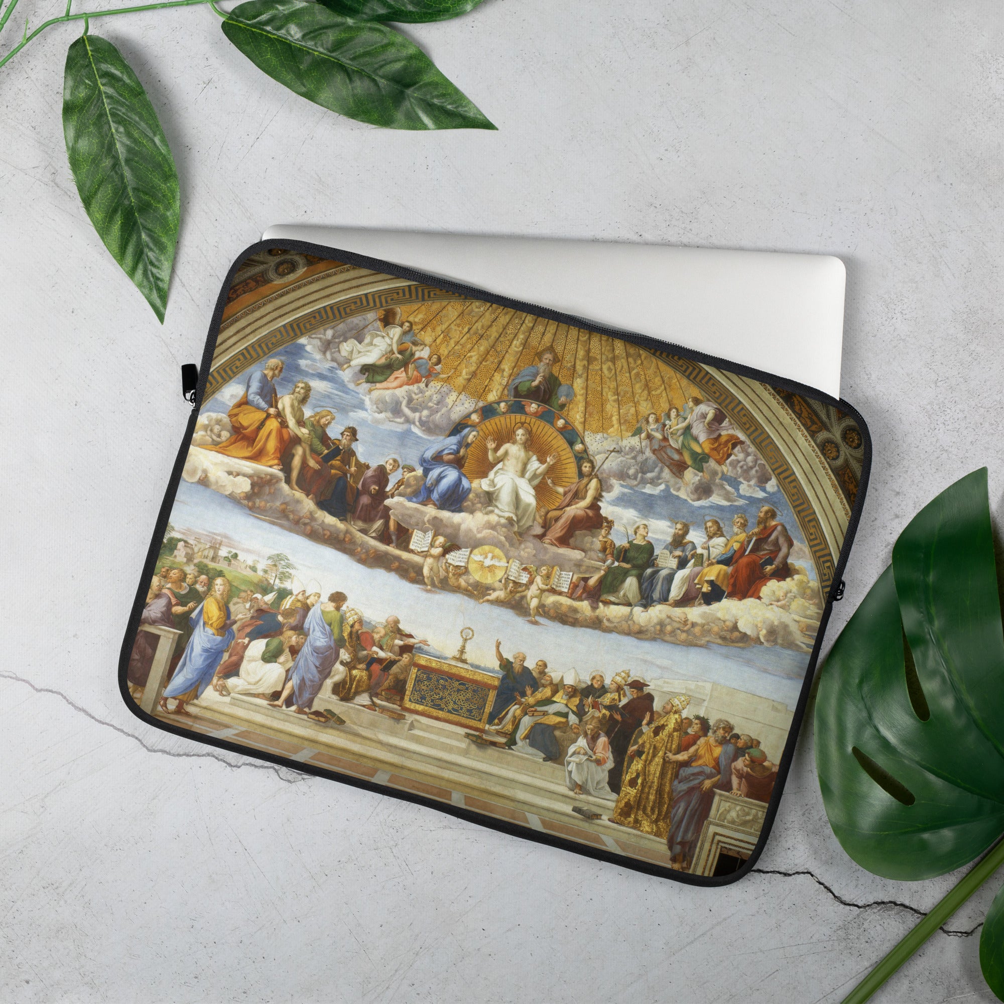 Raphael 'Disputation of the Holy Sacrament' Famous Painting Laptop Sleeve | Premium Art Laptop Sleeve