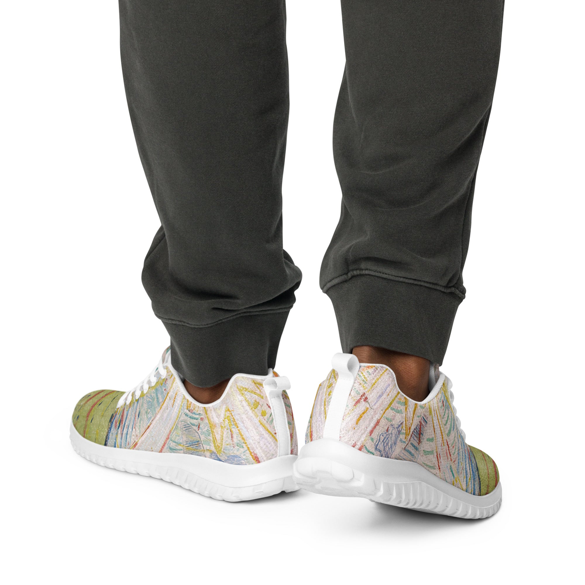 Edvard Munch 'The Sun' Lightweight Athletic Running Shoes | Premium Art Sneakers for Men