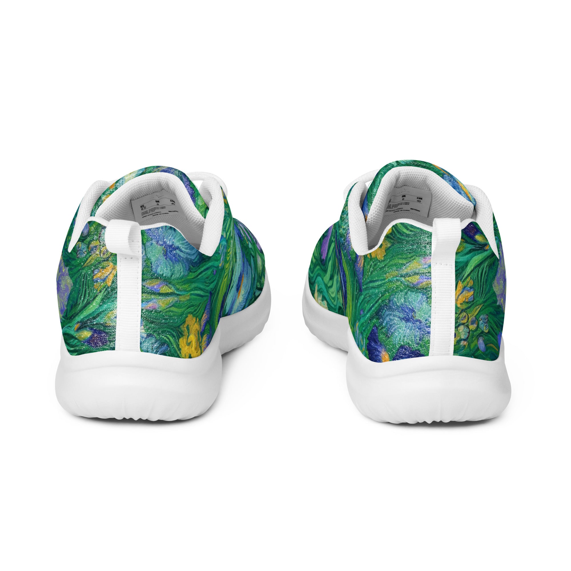 Vincent van Gogh 'Irises' Lightweight Athletic Running Shoes | Premium Art Sneakers for Men