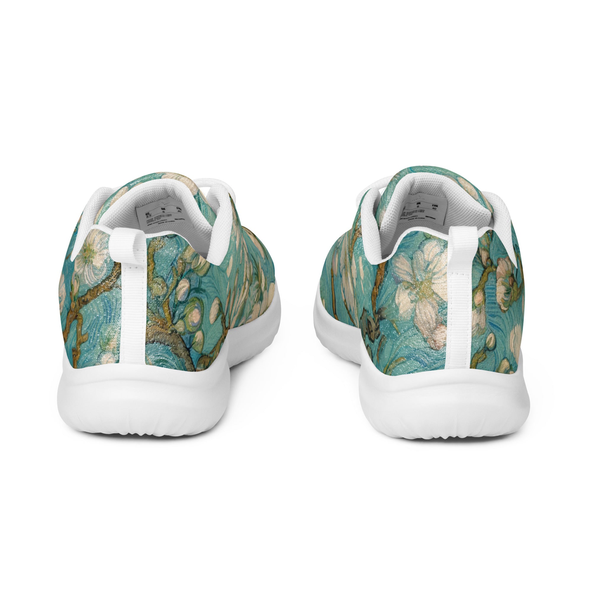 Vincent van Gogh 'Almond Blossom' Lightweight Athletic Running Shoes | Premium Art Sneakers for Men