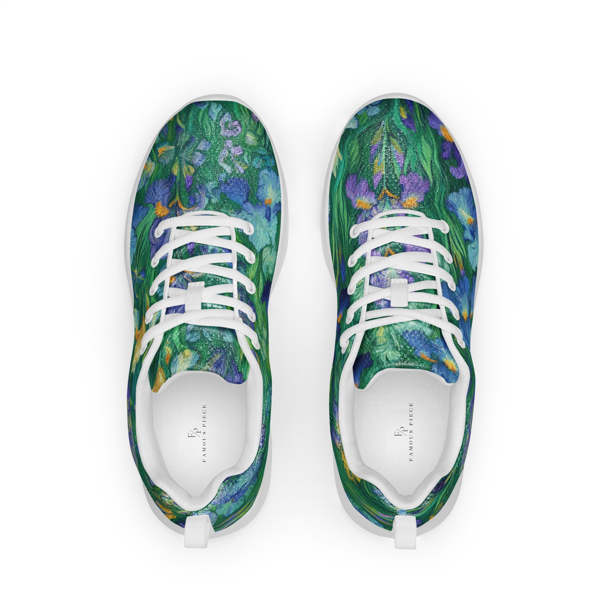 Vincent van Gogh 'Irises' Lightweight Athletic Running Shoes | Premium Art Sneakers for Men