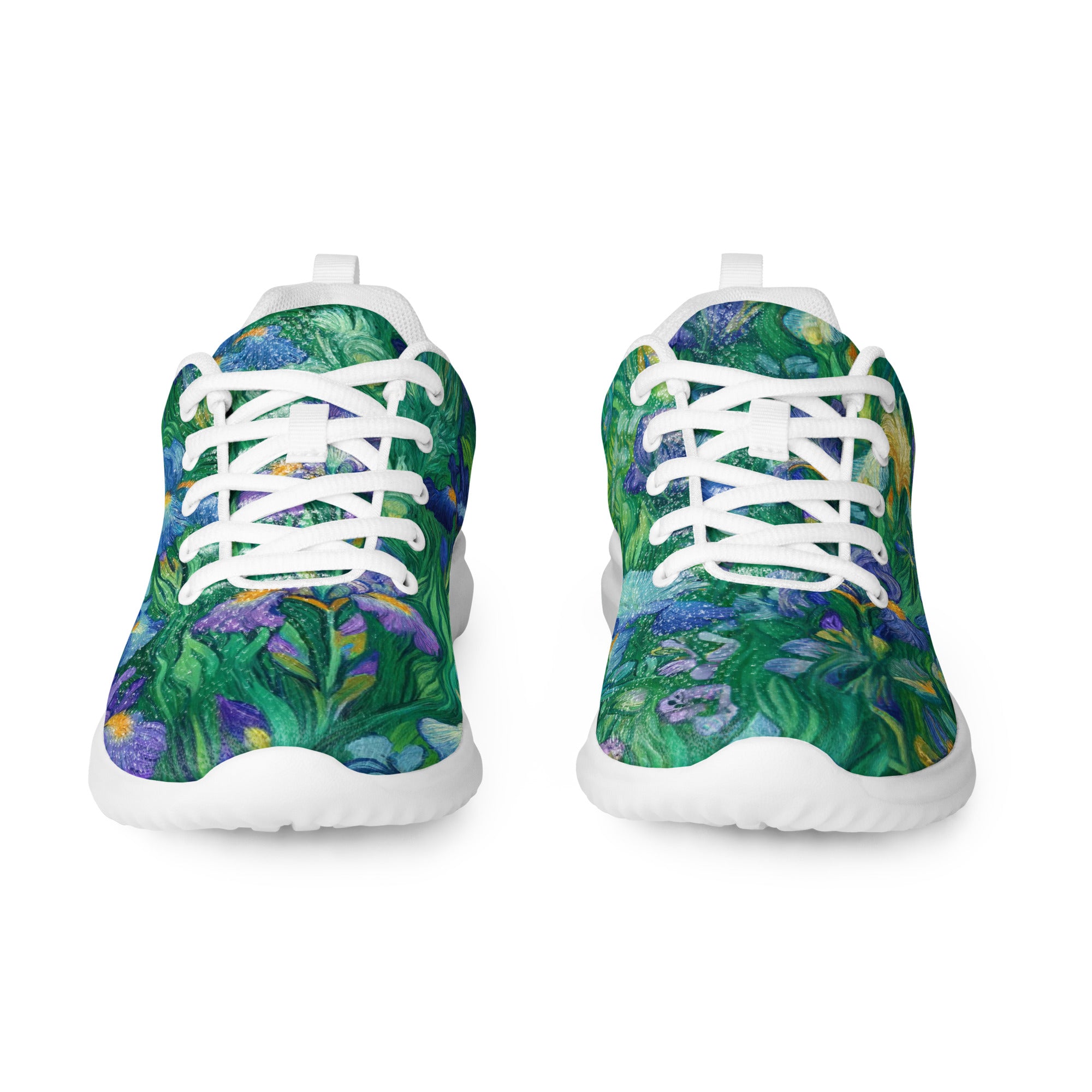 Vincent van Gogh 'Irises' Lightweight Athletic Running Shoes | Premium Art Sneakers for Men