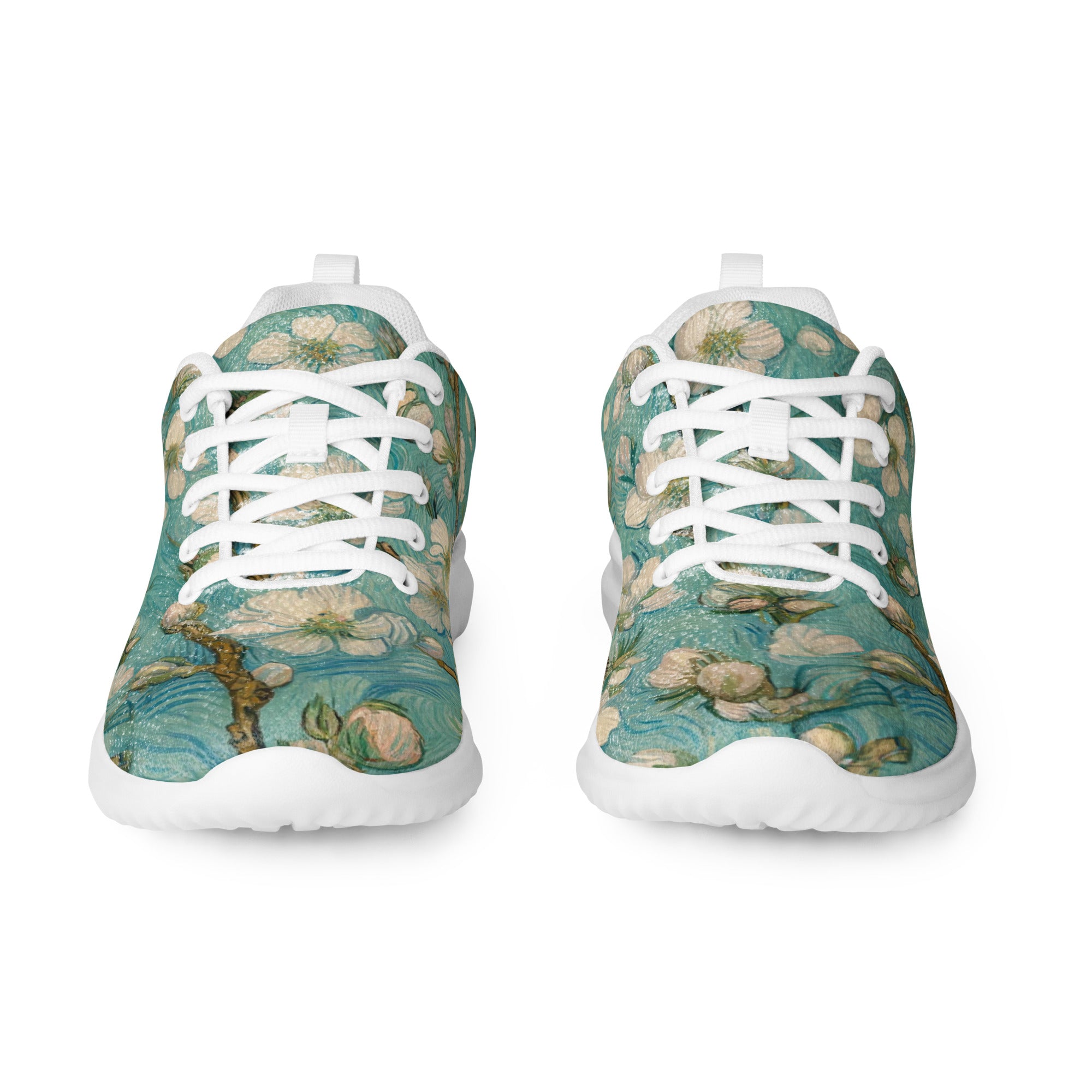 Vincent van Gogh 'Almond Blossom' Lightweight Athletic Running Shoes | Premium Art Sneakers for Men