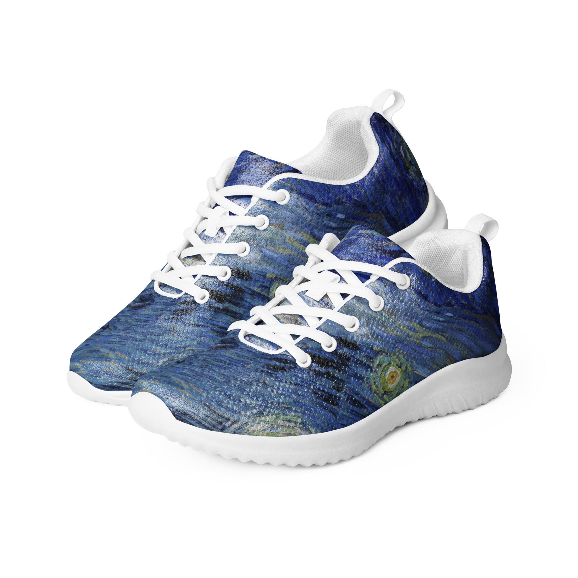 Vincent van Gogh 'Starry Night' Lightweight Athletic Running Shoes | Premium Art Sneakers for Men