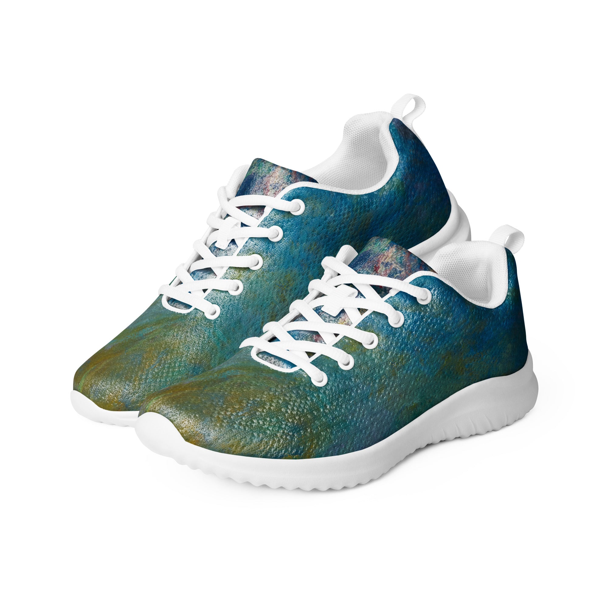 Claude Monet 'Wisteria' Lightweight Athletic Running Shoes | Premium Art Sneakers for Men