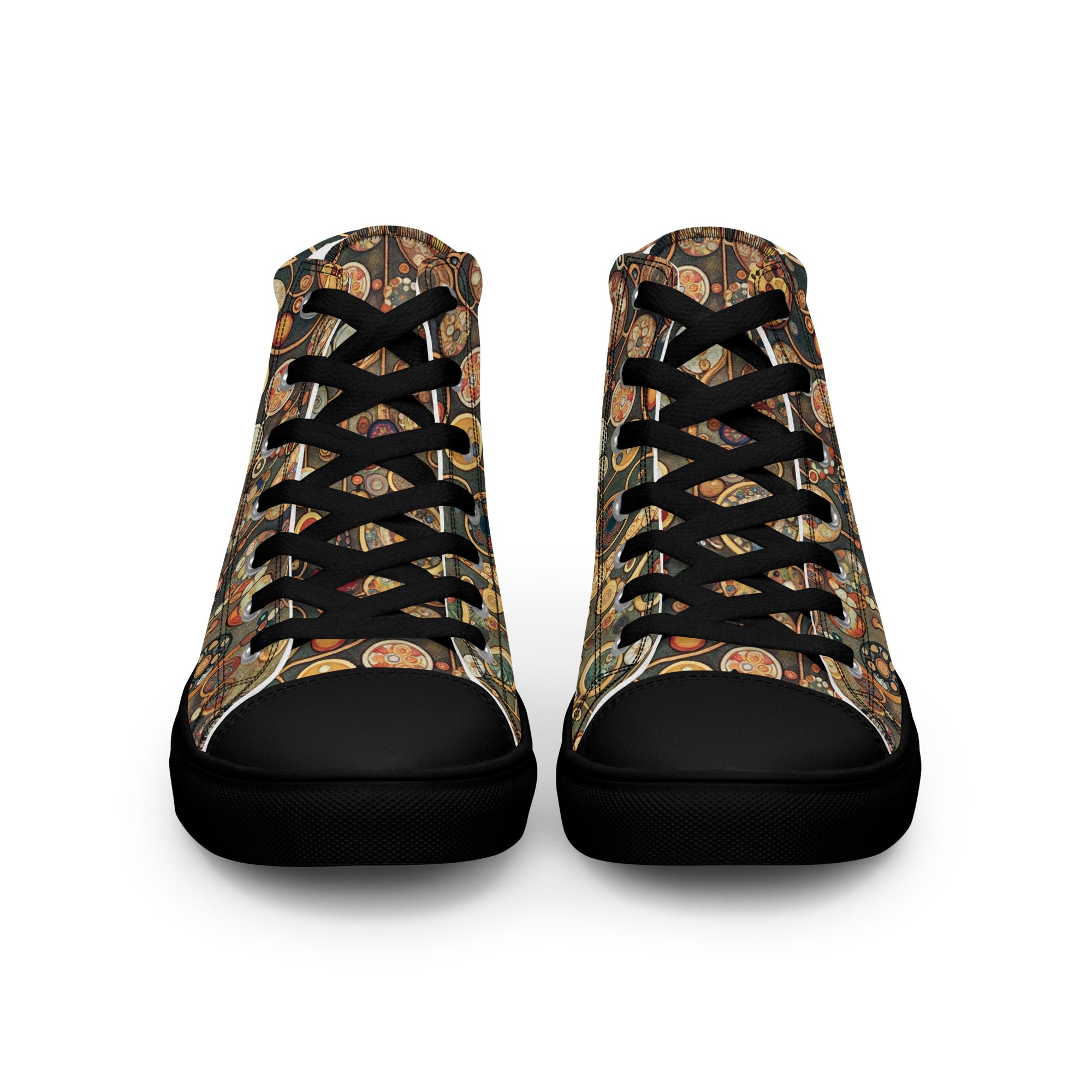 Gustav Klimt 'Apple Tree' High Top Shoes | Premium Art High Top Sneakers for Men