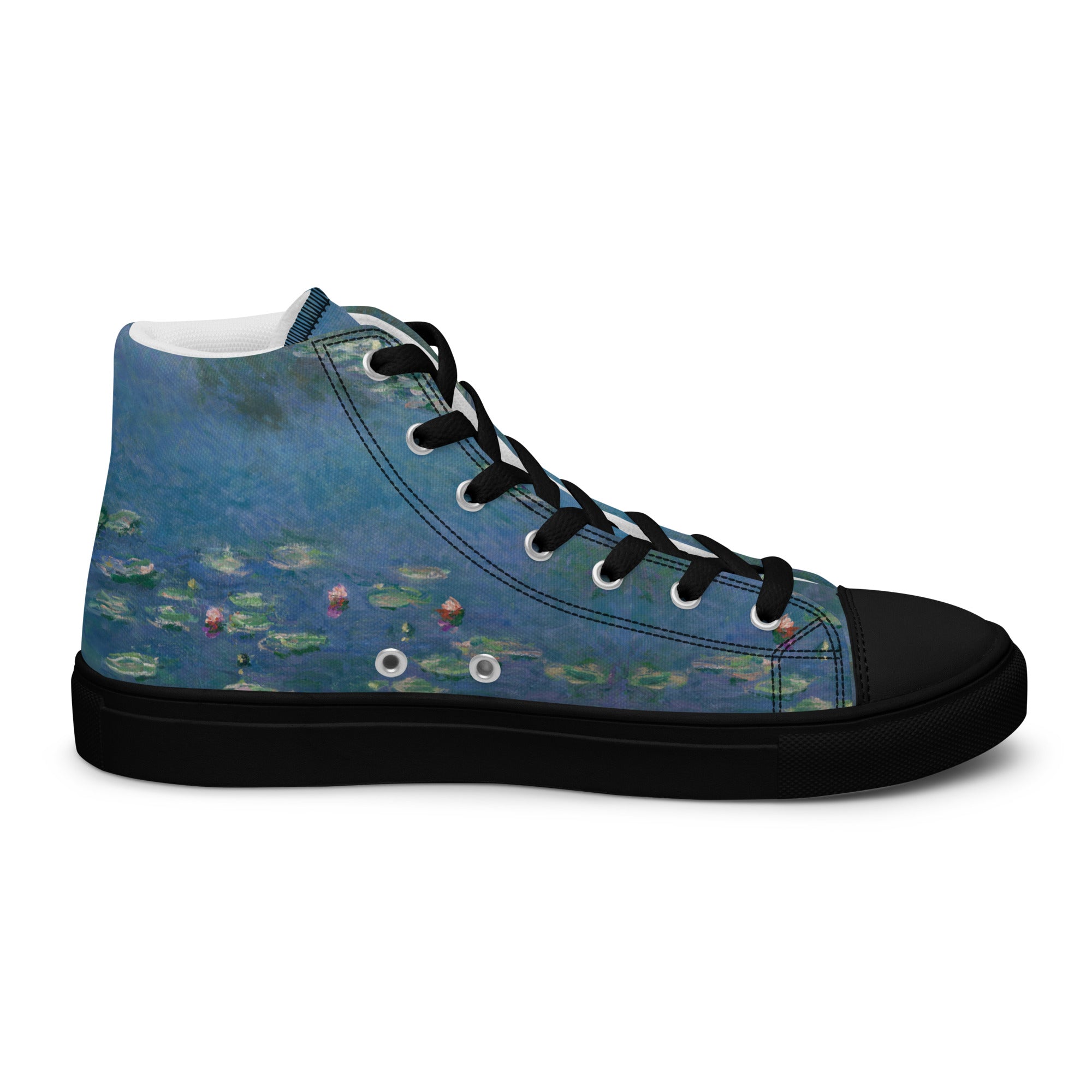 Claude Monet 'Water Lilies' High Top Shoes | Premium Art High Top Sneakers for Men