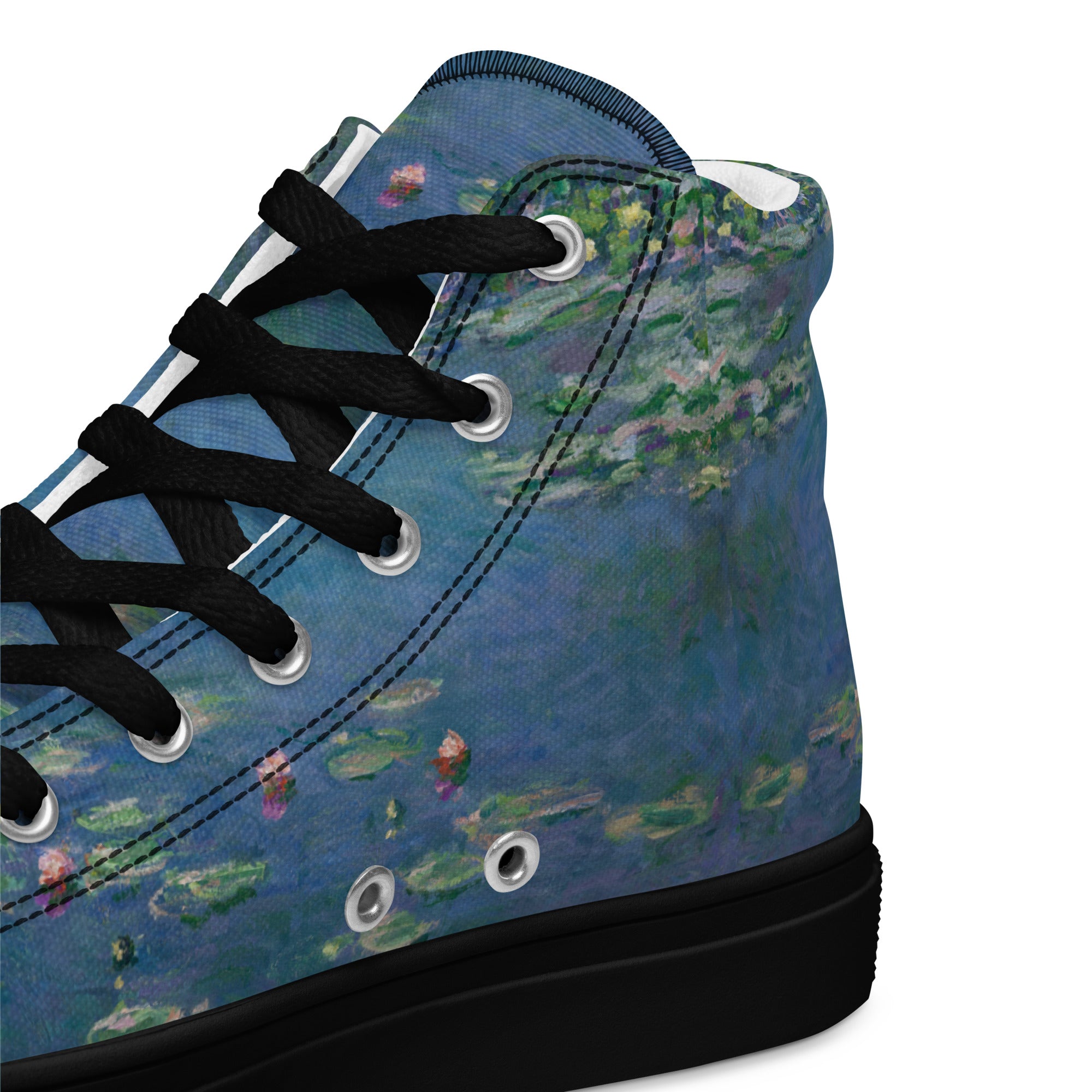 Claude Monet 'Water Lilies' High Top Shoes | Premium Art High Top Sneakers for Men