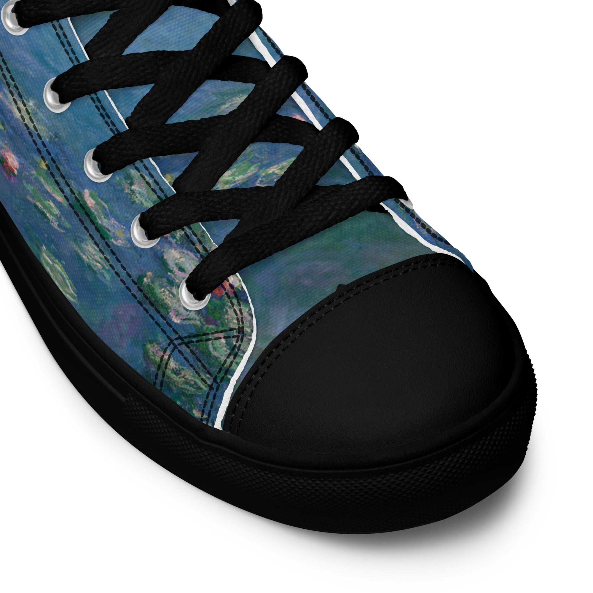 Claude Monet 'Water Lilies' High Top Shoes | Premium Art High Top Sneakers for Men