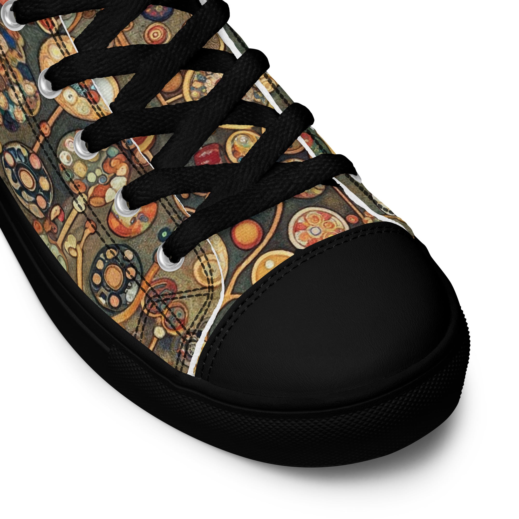 Gustav Klimt 'Apple Tree' High Top Shoes | Premium Art High Top Sneakers for Men