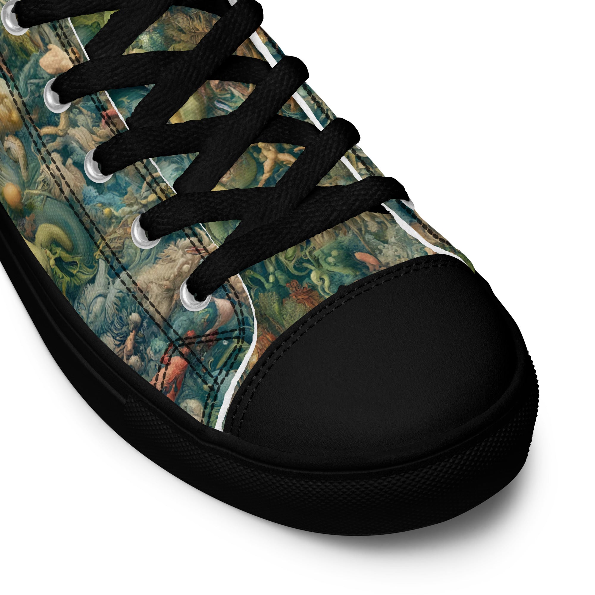 Hieronymus Bosch „Der Garten der Lüste“ High Top Schuhe | Hochwertige Art High Top Sneakers für Männer