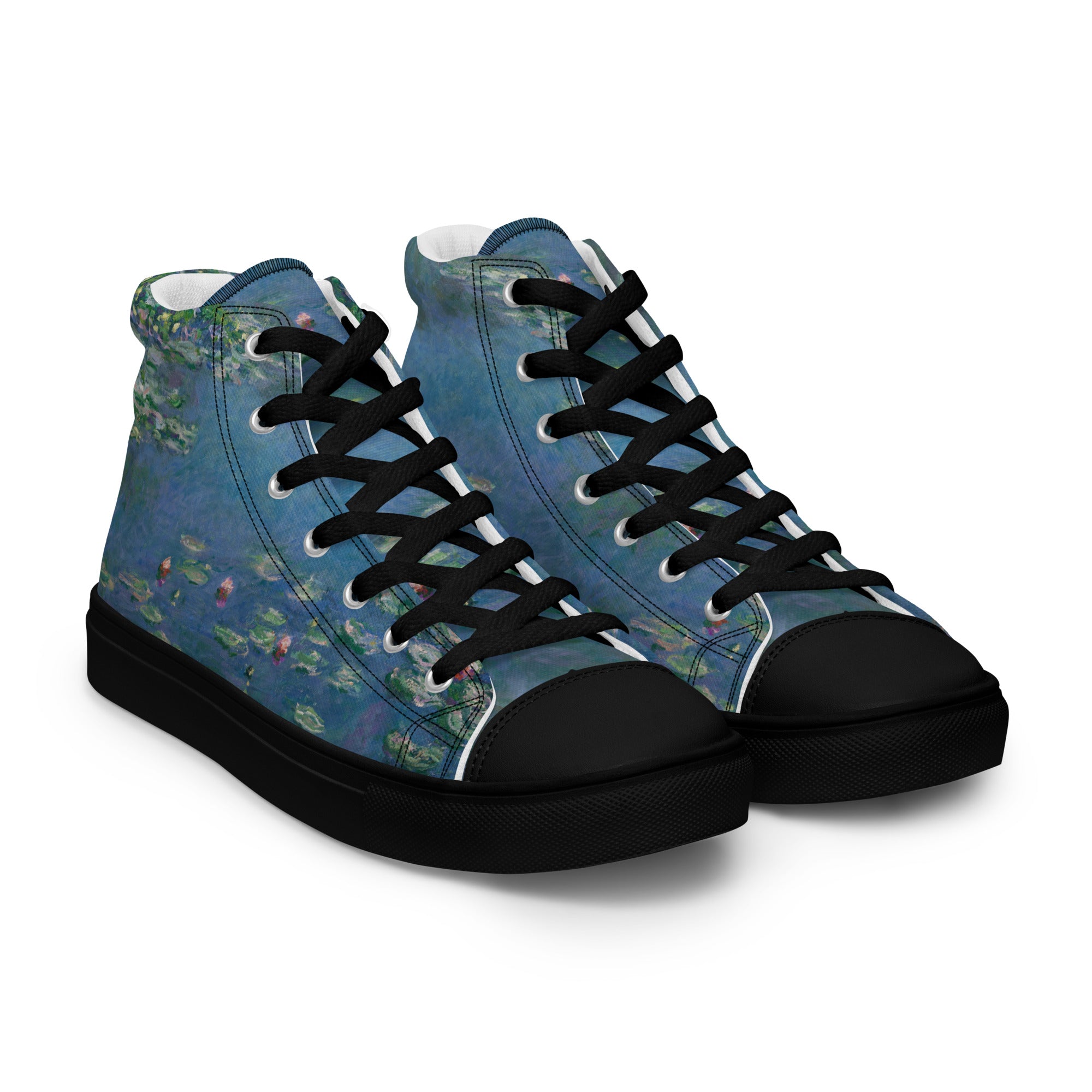 Claude Monet 'Water Lilies' High Top Shoes | Premium Art High Top Sneakers for Men